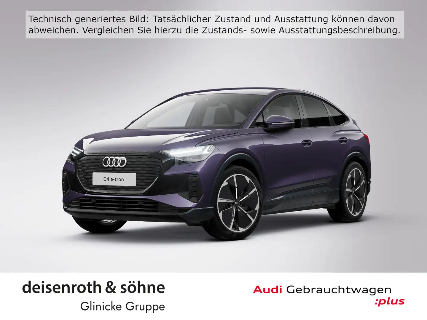 Audi Q4 e-tron 45 Matrix/Nav/21"/ASI/Assist Violett - 1