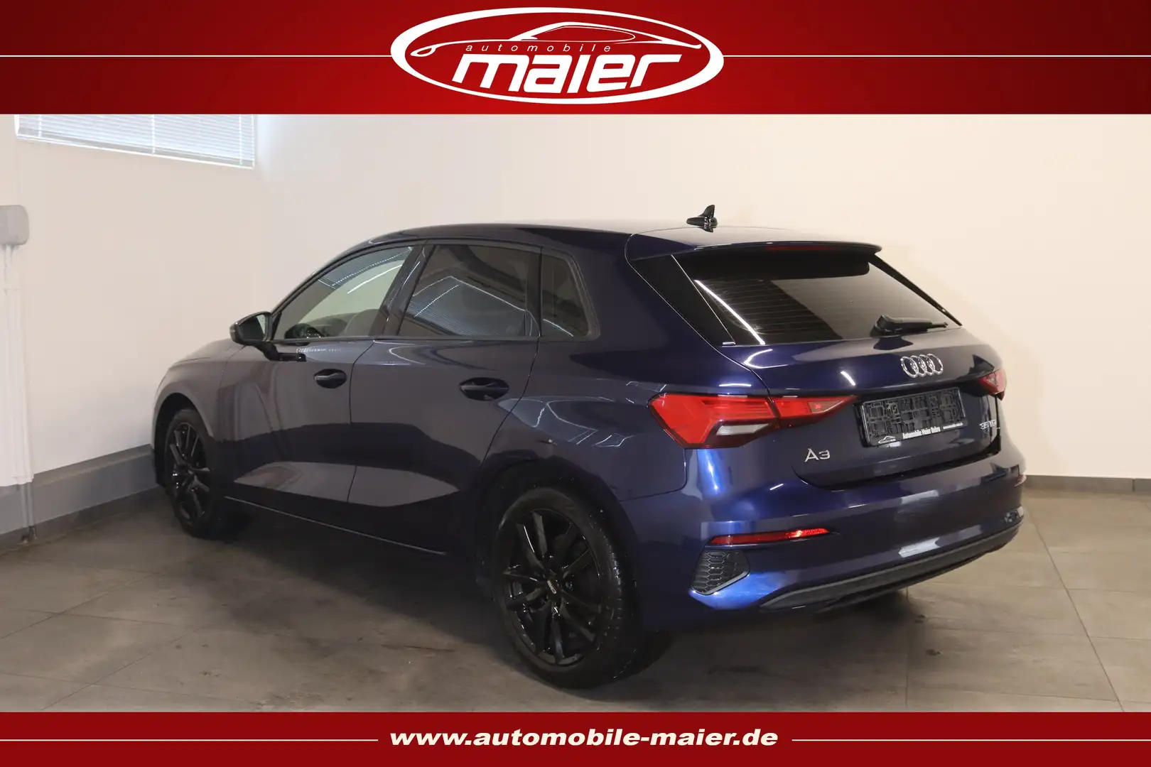 Audi A3 35 TDI Sportback S tr.-NAV-LED-VIRTUAL-SHZ- Bleu - 2