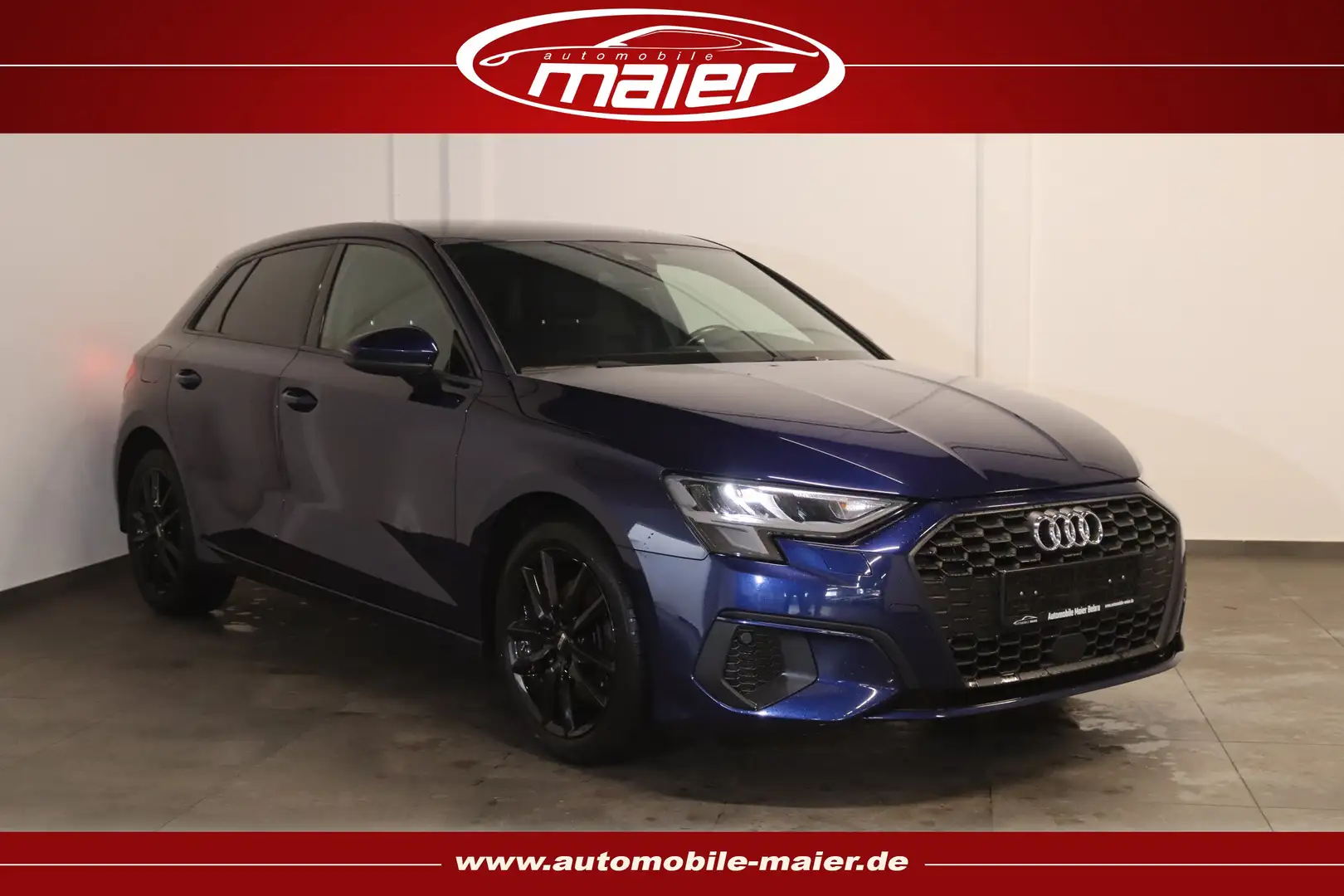 Audi A3 35 TDI Sportback S tr.-NAV-LED-VIRTUAL-SHZ- Bleu - 1