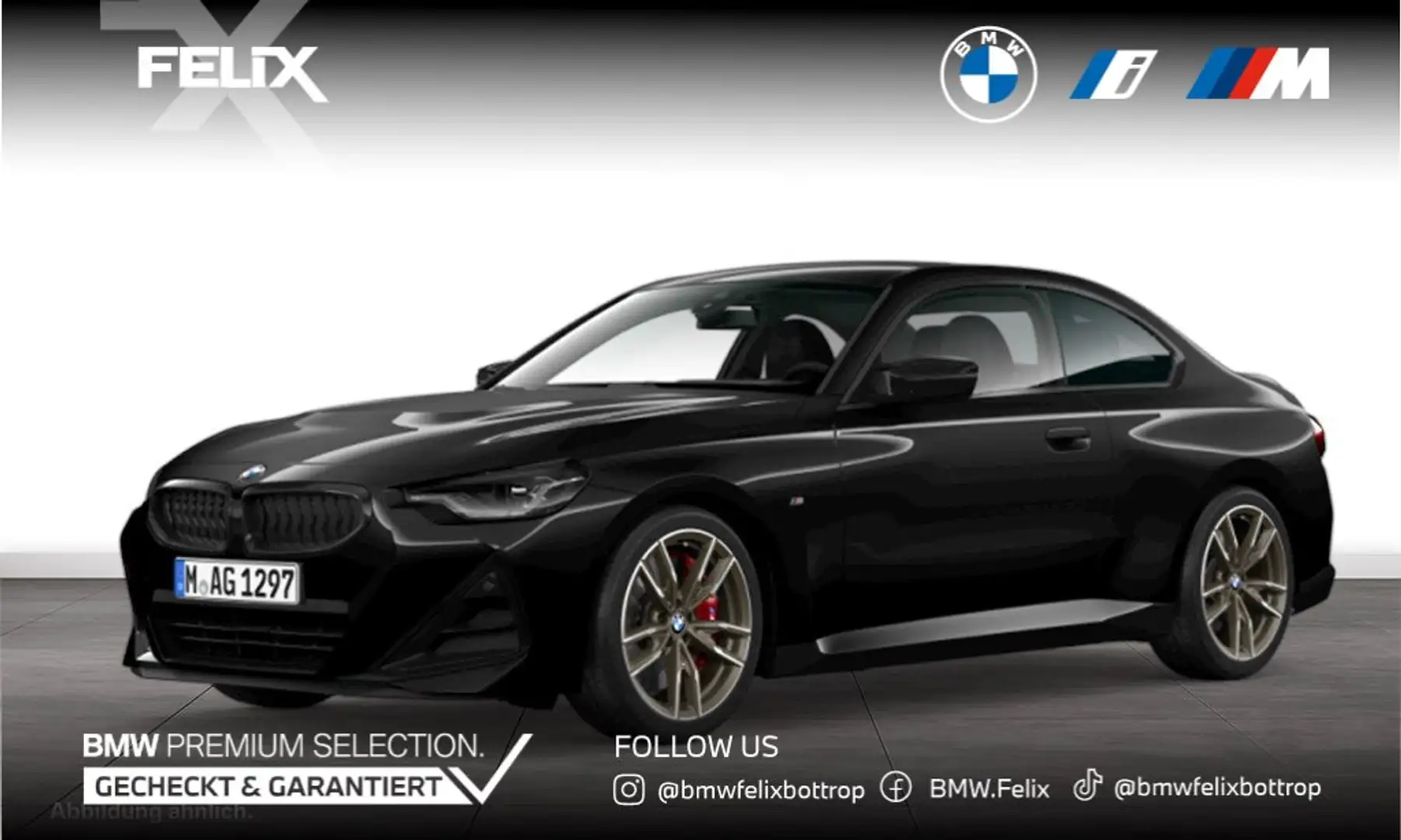 BMW 240 M240i Coupé+M SPORTPAKET PRO+19"ALU+LIVE COCKPIT P Negro - 1