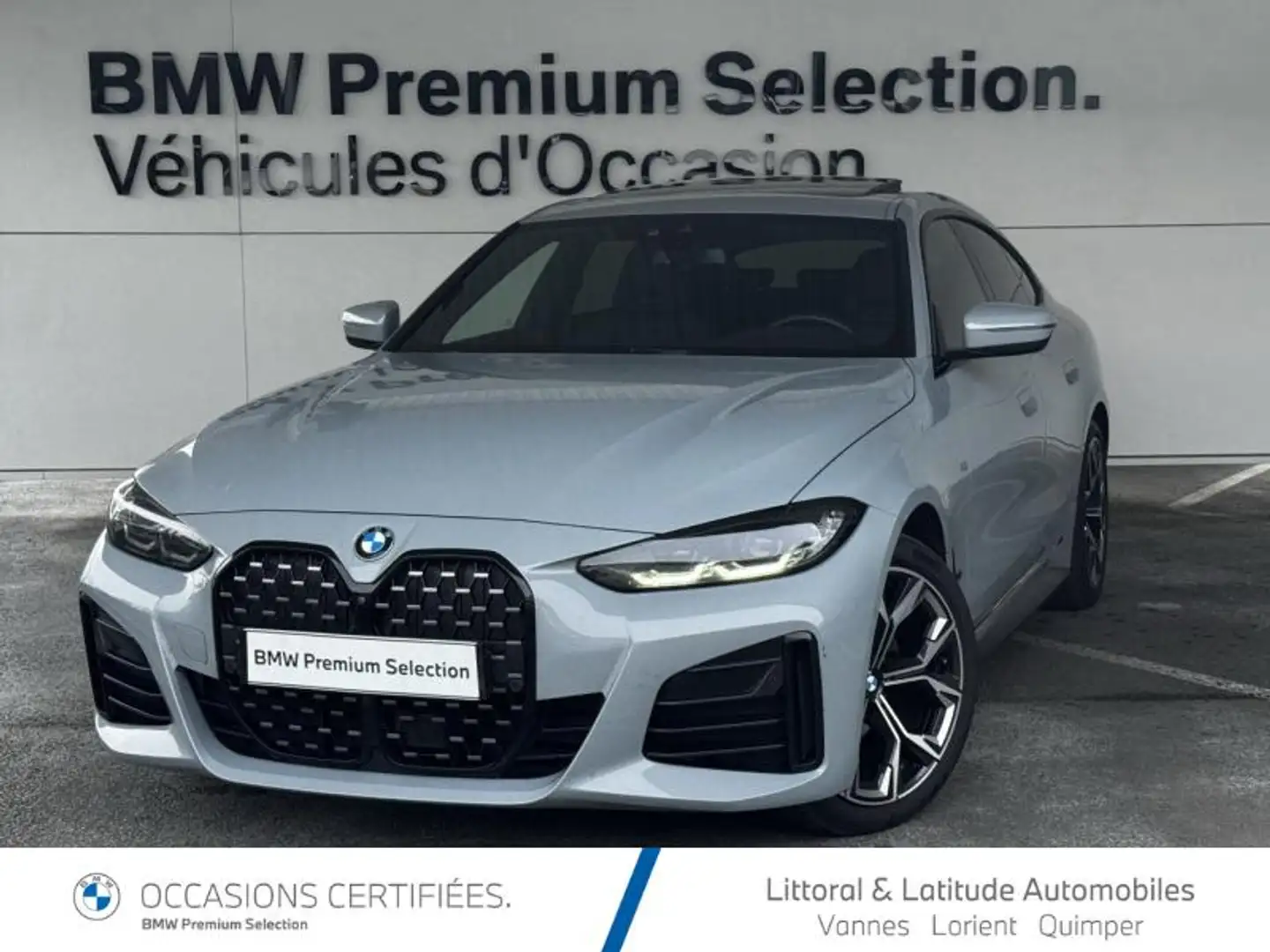 BMW 420 420dA xDrive 190ch M Sport Gris - 1