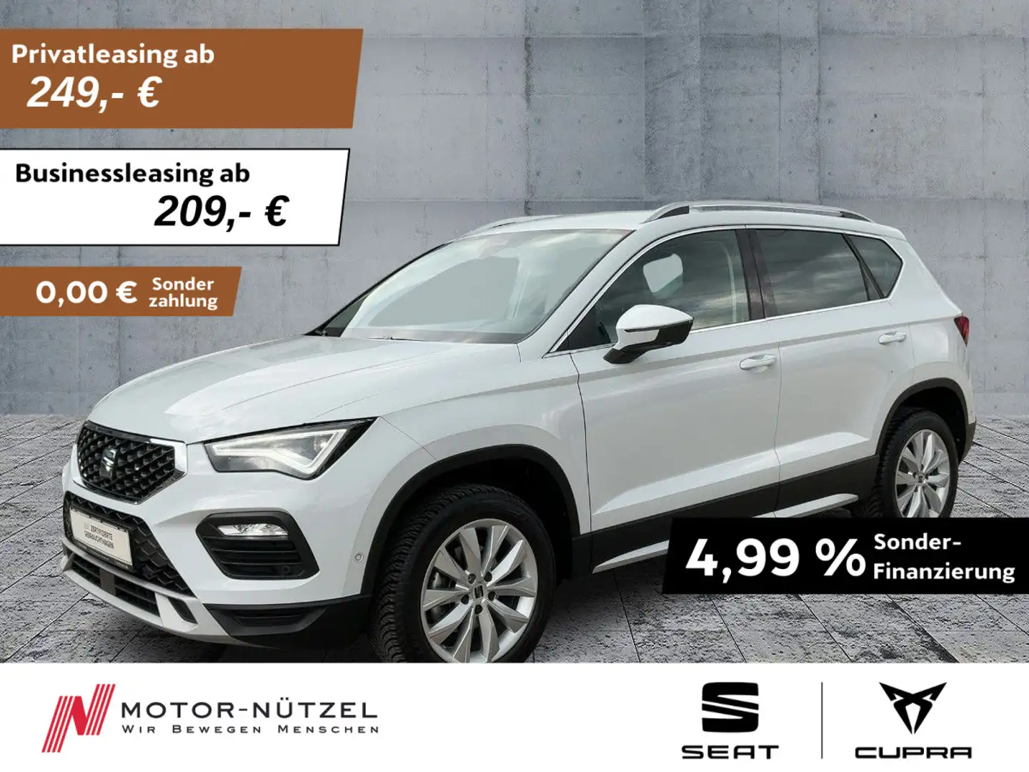 SEAT Ateca 1.5 TSI DSG XPERIENCE LED+NAVI+ACC+AHK+SHZ Weiß - 1