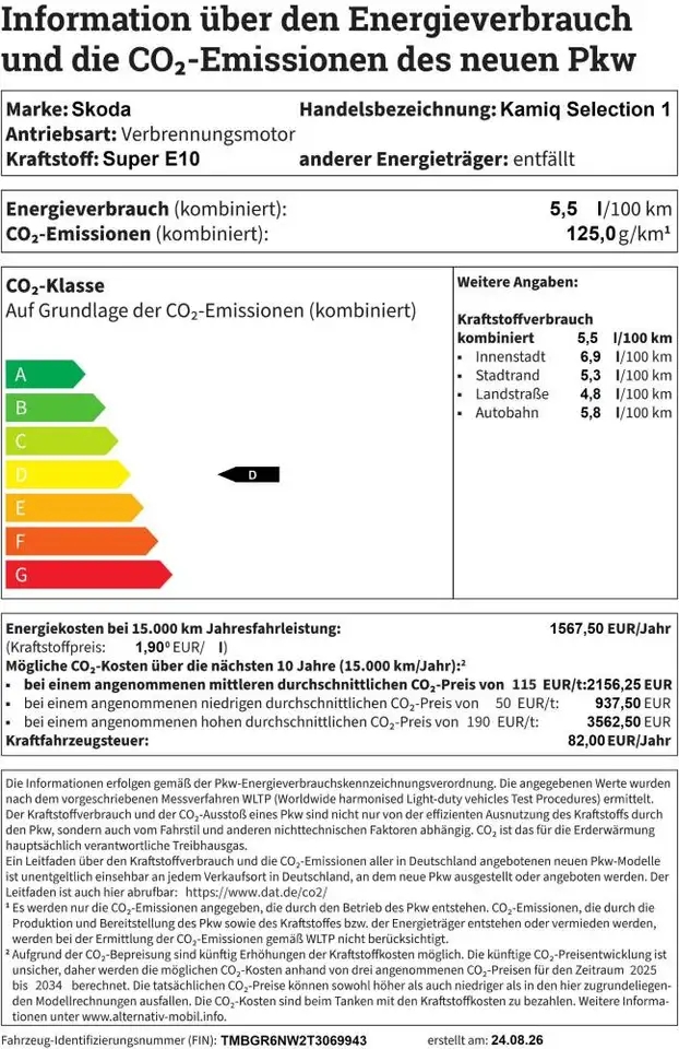 Skoda Kamiq 1.0TSI DSG SELECTION+AHK+RFK+KESSY+LENKRADH., миниатюра 21