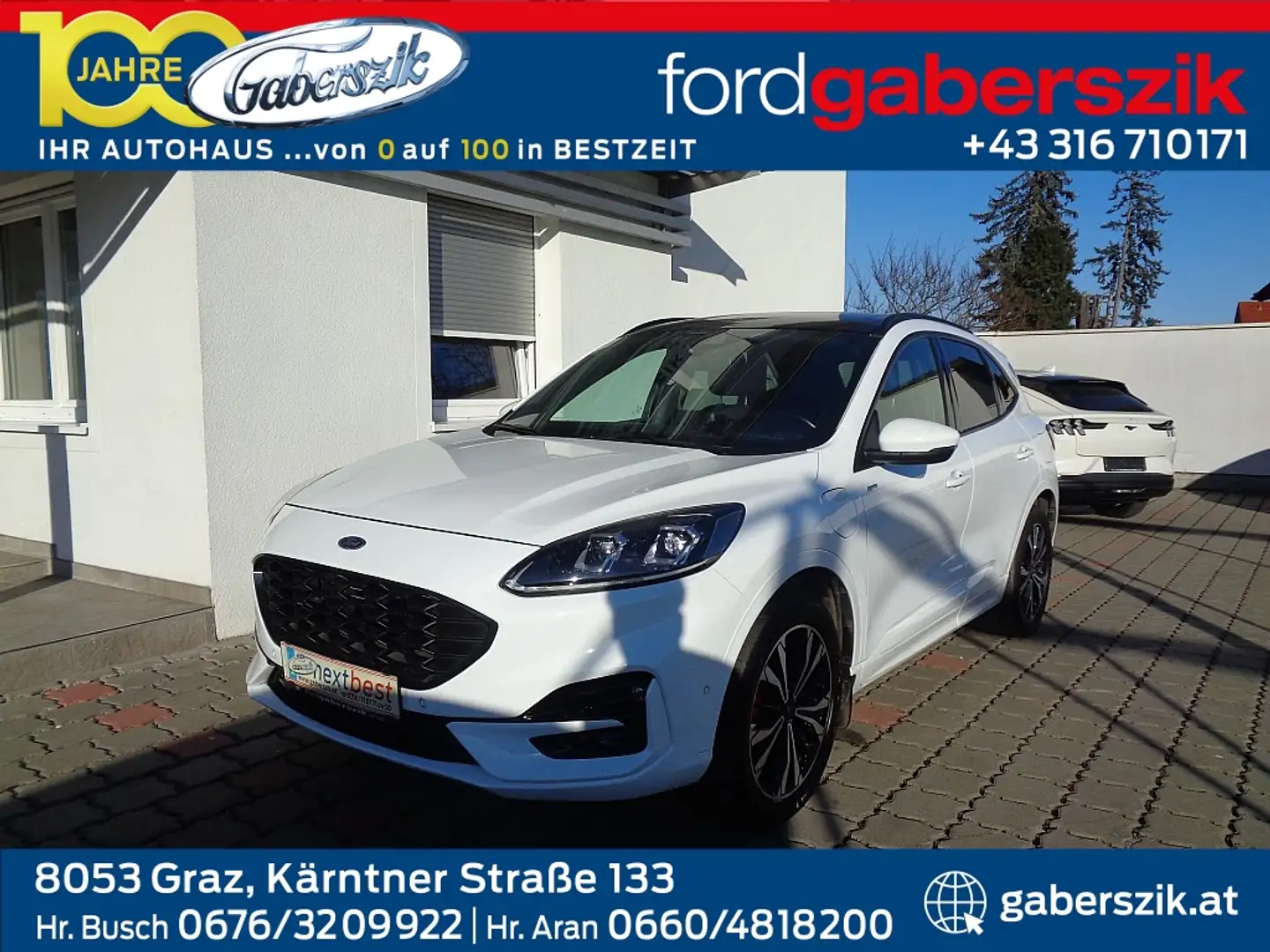 Ford Kuga 2,5 Duratec PHEV ST-Line X Aut. Weiß - 1