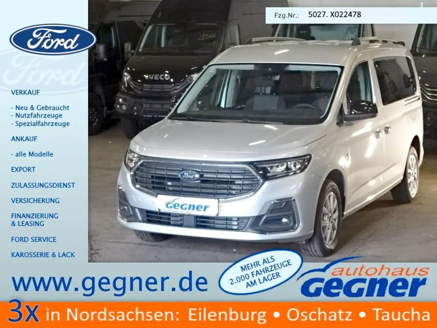 Ford Grand Tourneo 2.0l TDi Titanium Aut. Kam. LED Argintiu - 1
