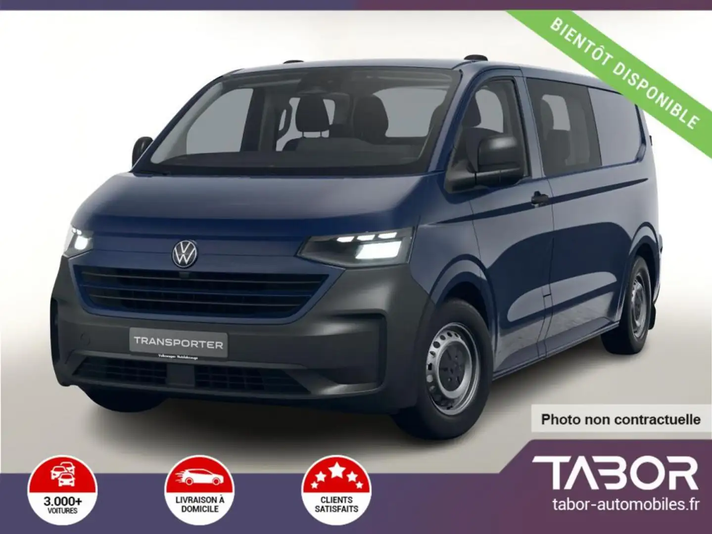 Volkswagen Transporter T7 Plus TDI 110 L2 6pl Bleu - 1