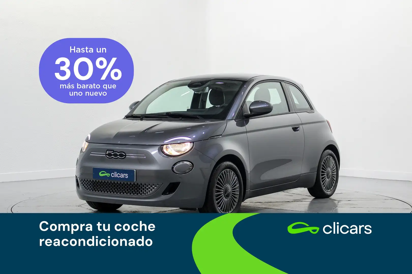 Fiat 500e 87Kw Icon Gris - 1