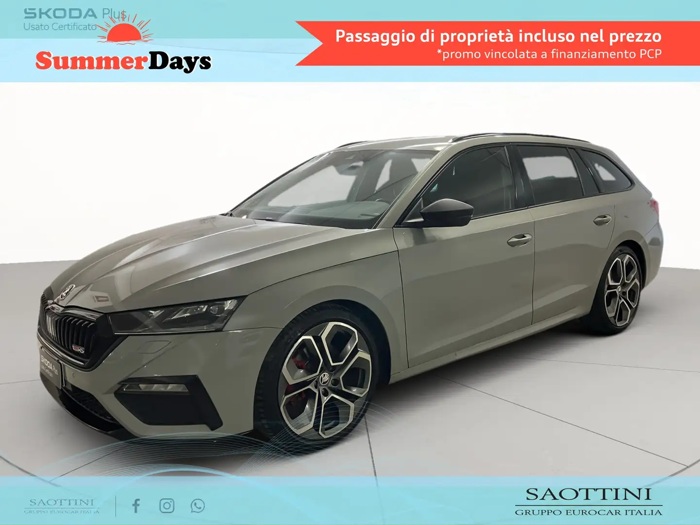 Skoda Octavia Wagon 2.0 TDI evo RS 200 CV DSG Grigio - 1