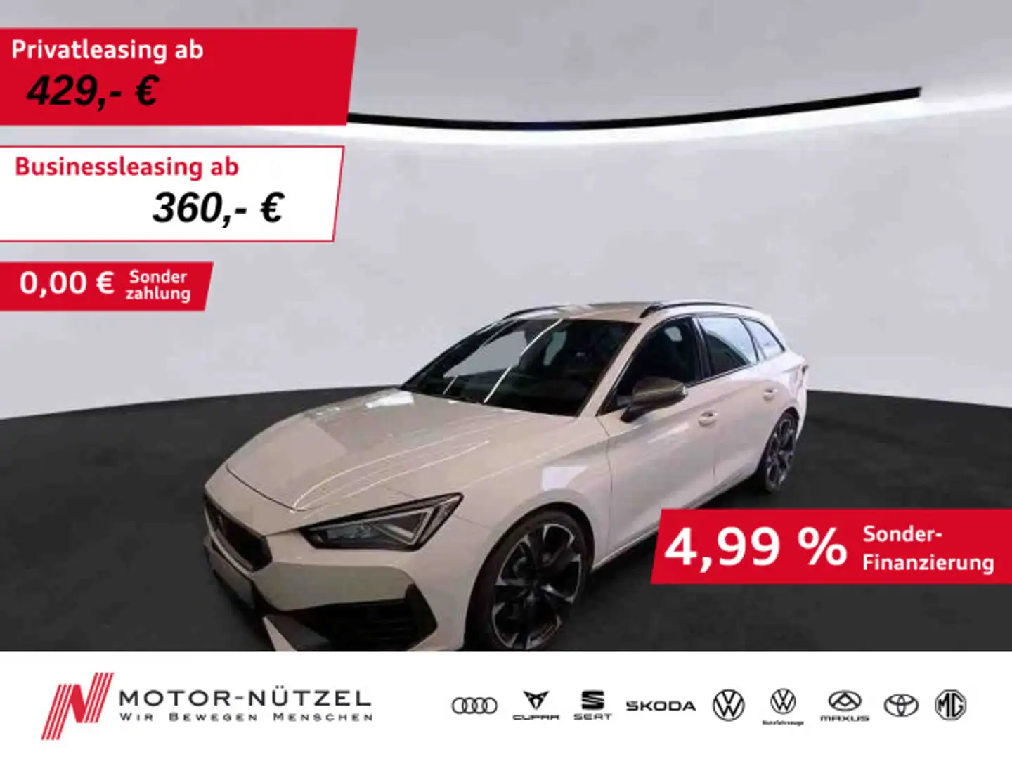 CUPRA Leon ST 2.0 TSI DSG VZ LED+NAVI+APP+DCC+SHZ+PDC Weiß - 1