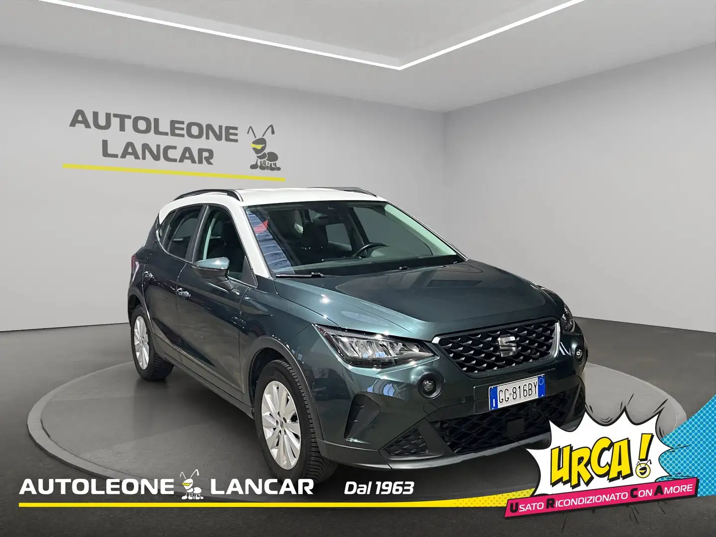 SEAT Arona 1.0 tgi Style 90cv OK NEOPATENTATI E6 Verde - 1