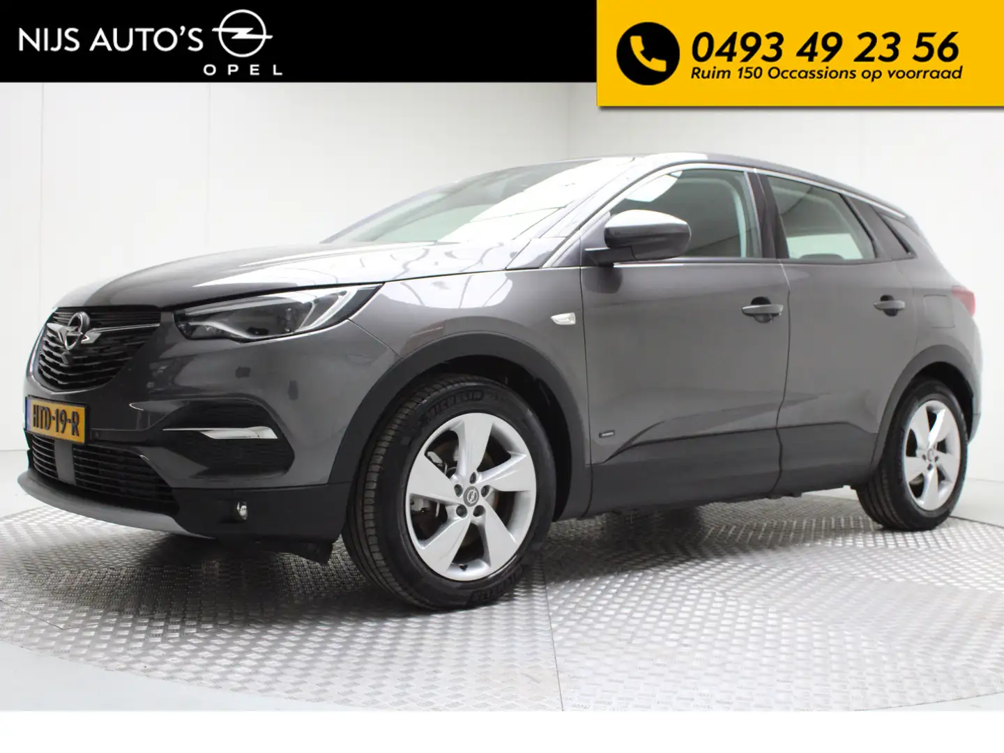 Opel Grandland X 1.6 Turbo Hybrid Ultimate | automaat | afn. trekha Grijs - 1