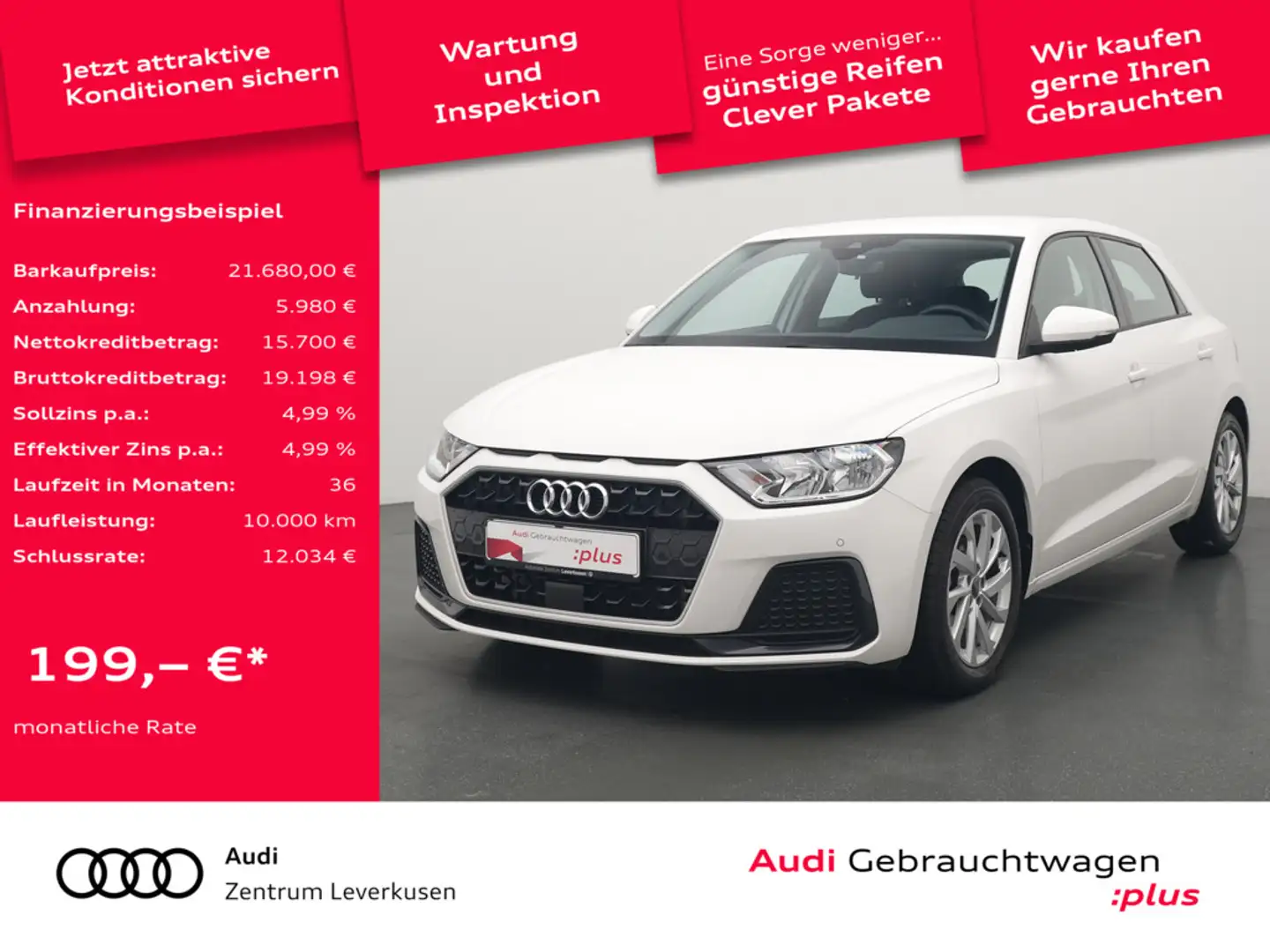 Audi A1 Sportback advanced VIRT CARPLAY SHZ PDC Schwarz - 1