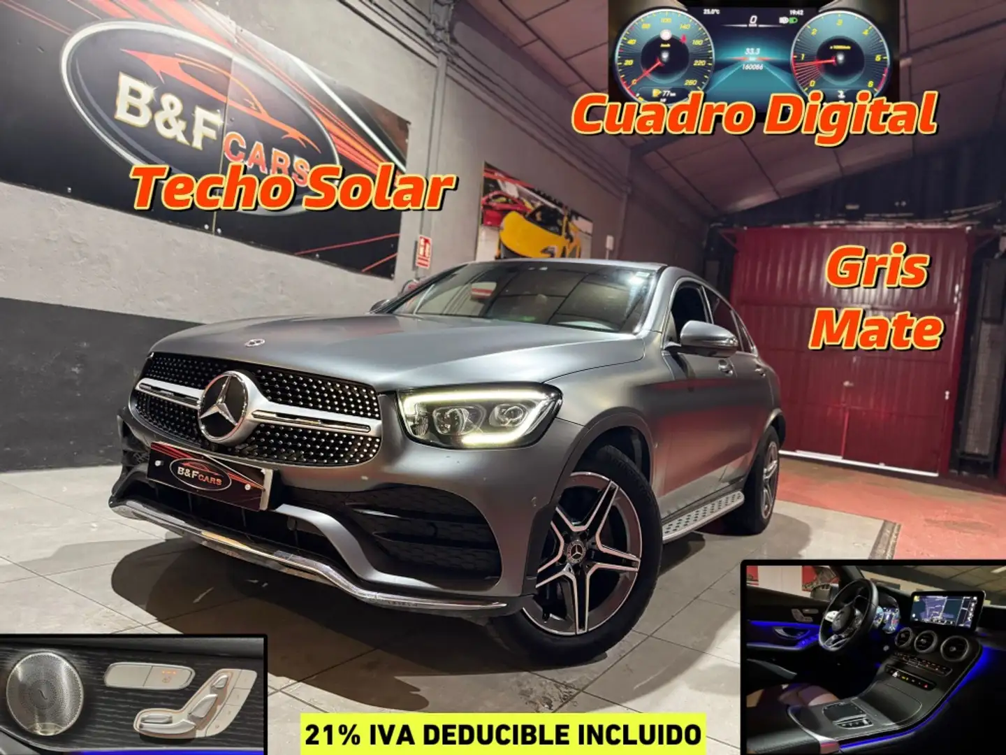 Mercedes-Benz GLC 220 Coupé 220d 4Matic 9G-Tronic Gris - 1