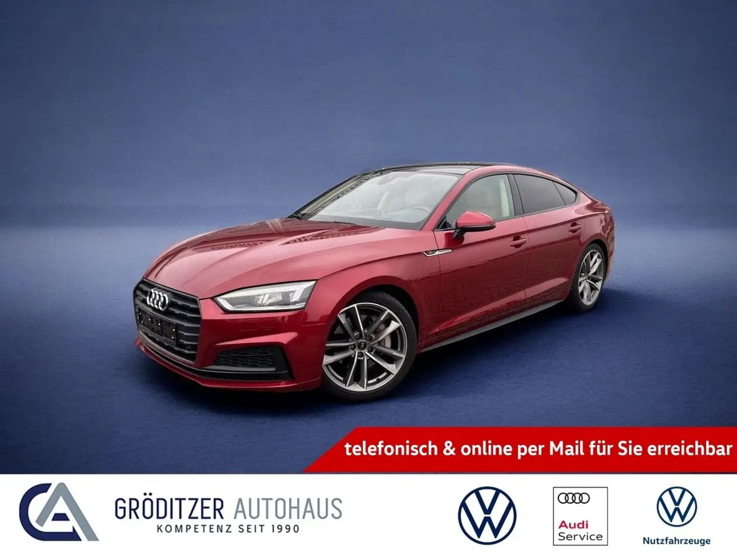 Audi A5 Sportback quattro sport MMI Plus|Dach|Matrix| Rojo - 1