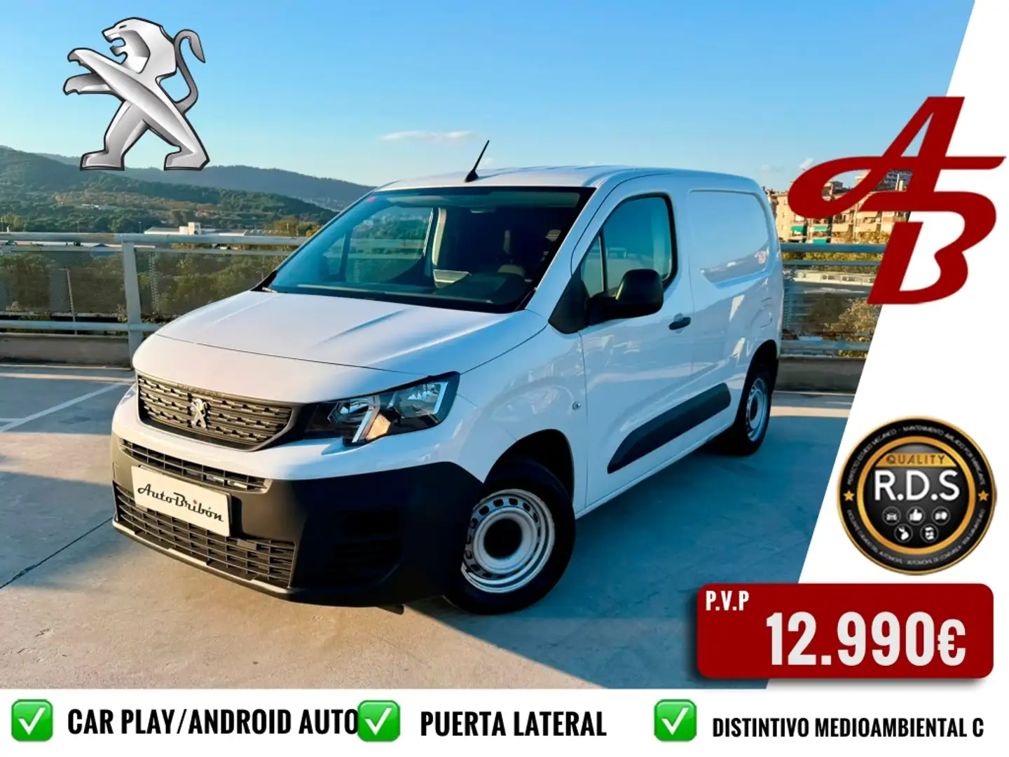 Peugeot Partner 1.5BlueHDI S&S Premium Standard 600kg 100 Blanco - 1