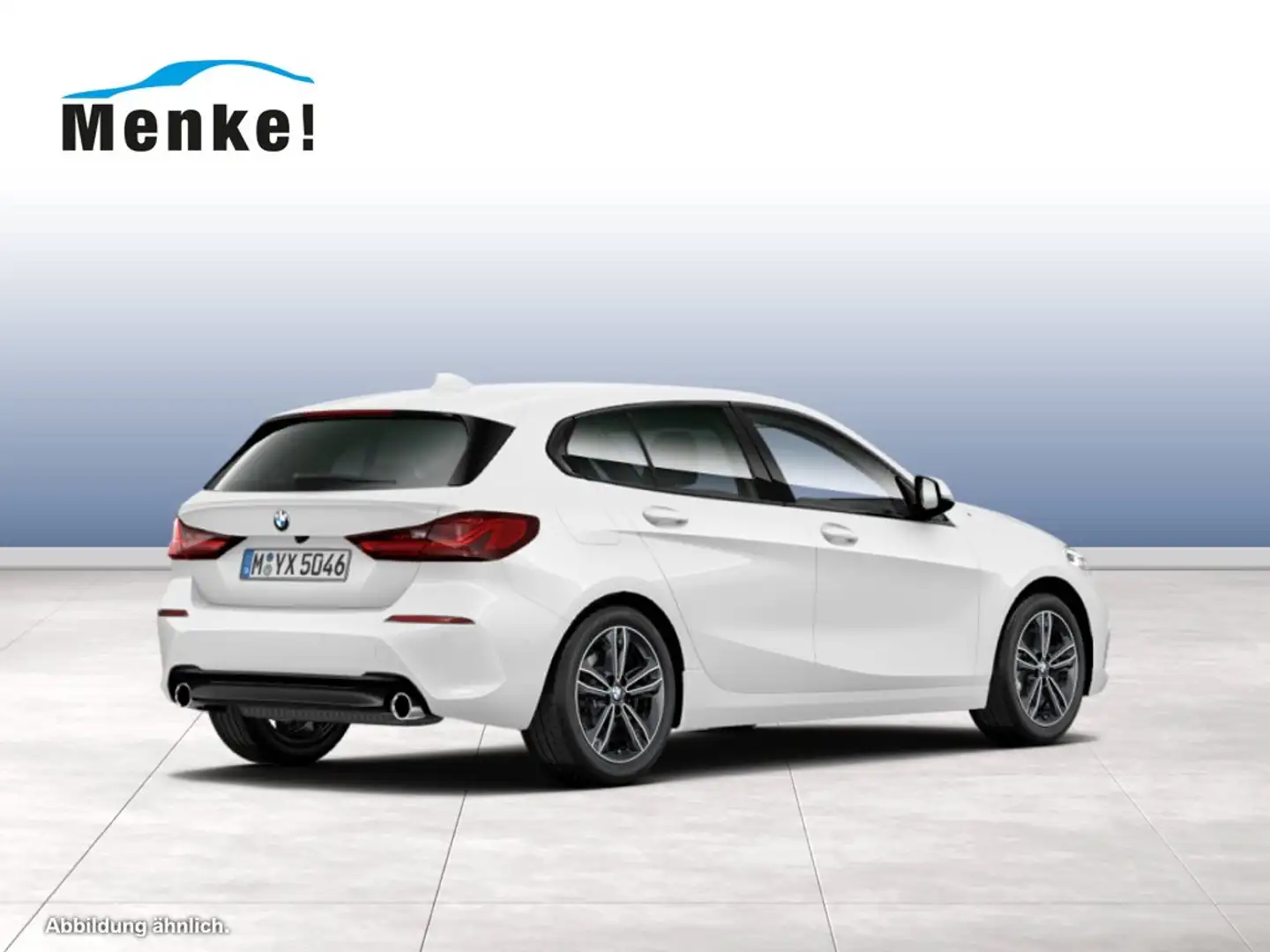 BMW 118 d Sport Line HiFi DAB LED WLAN RFK Tempomat Blanc - 2
