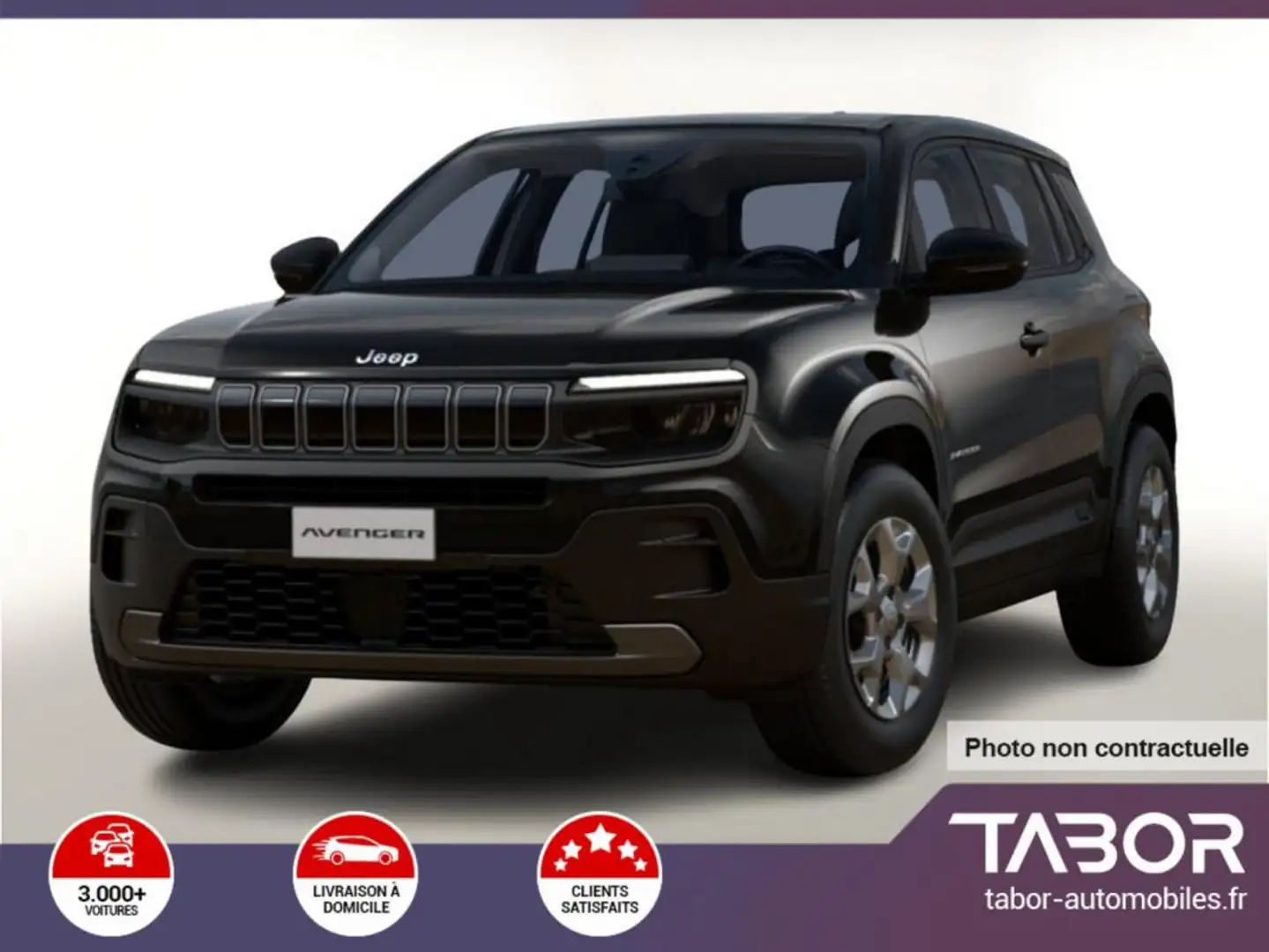 Jeep Avenger 1.2 MHEV 110 DTC Longitude LED PDC Noir - 1