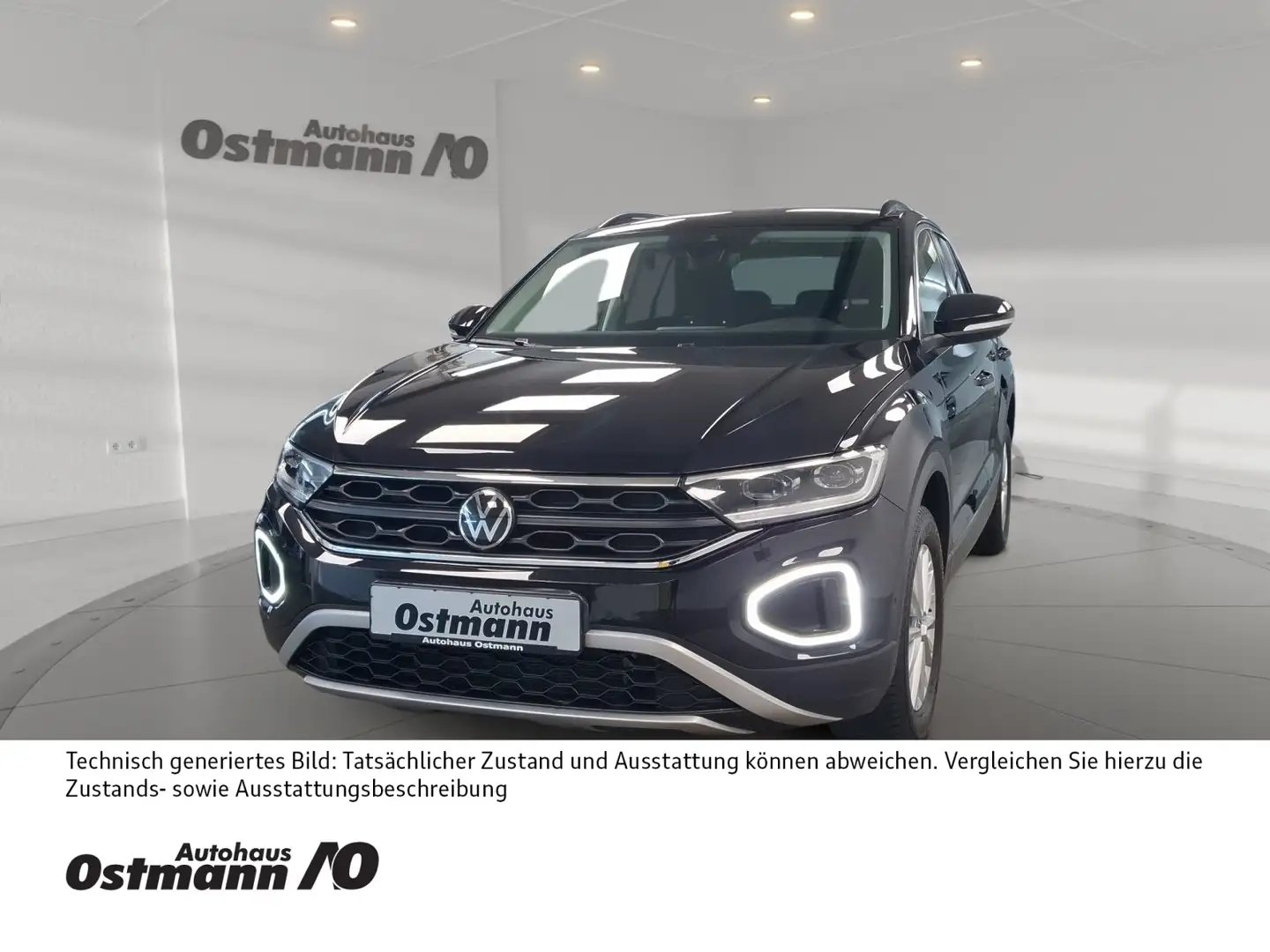 Volkswagen T-Roc 1.0 TSI Life 2xKlima LED SHZ Schwarz - 1