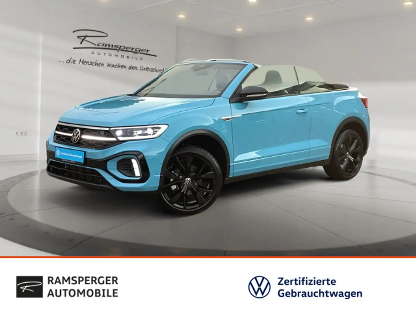 Volkswagen T-Roc 1.5 TSI R-Line AHK Matrix Standh Blau - 1