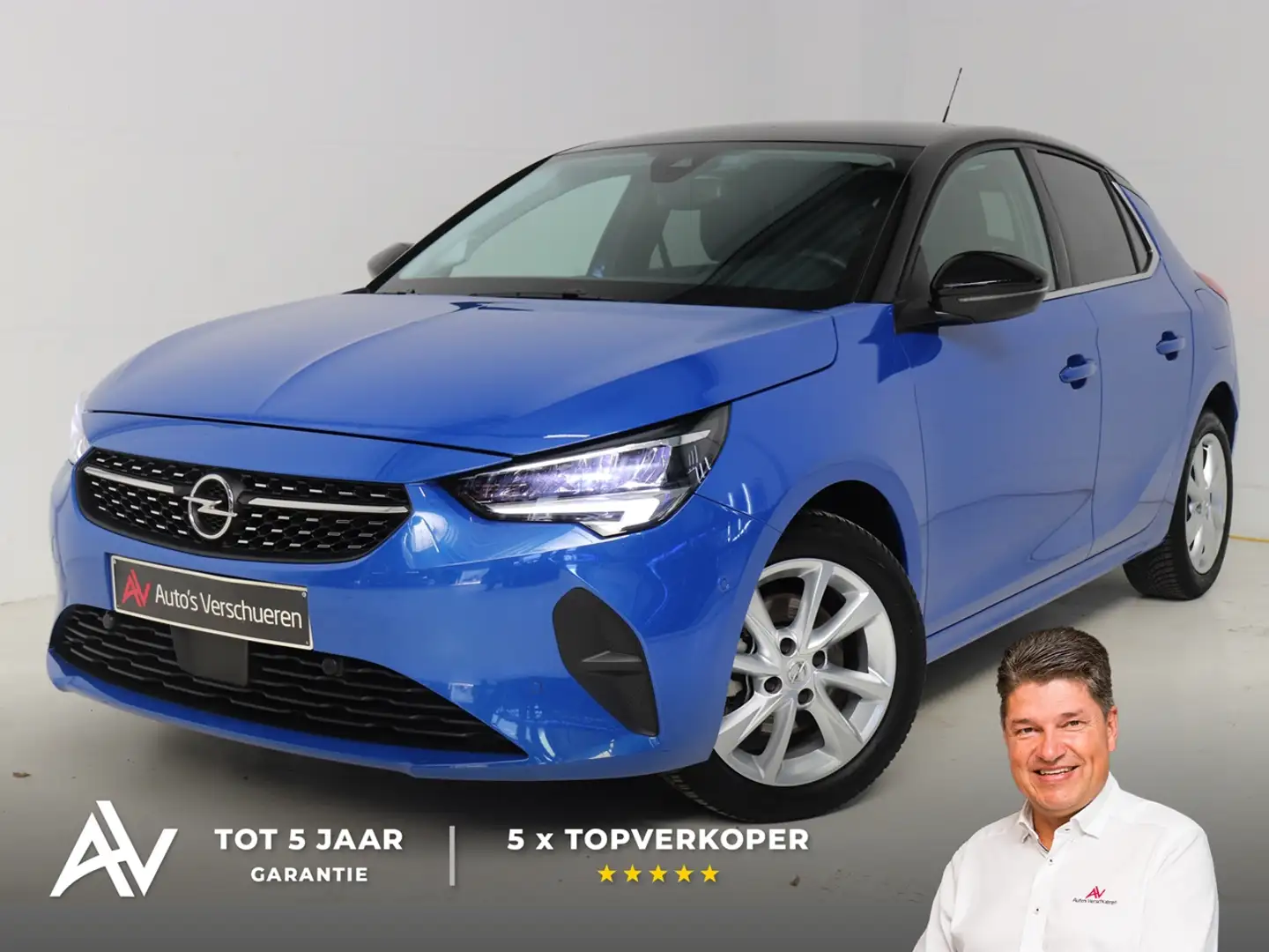 Opel Corsa 1.2 Turbo elegance ** Carplay | LED | Zetelverw. Blue - 1