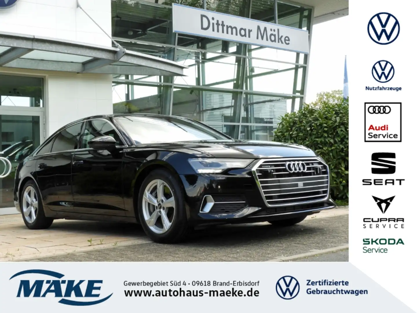 Audi A6 sport 50 TFSI e s-tronic quattro AHZV LED PD Schwarz - 1