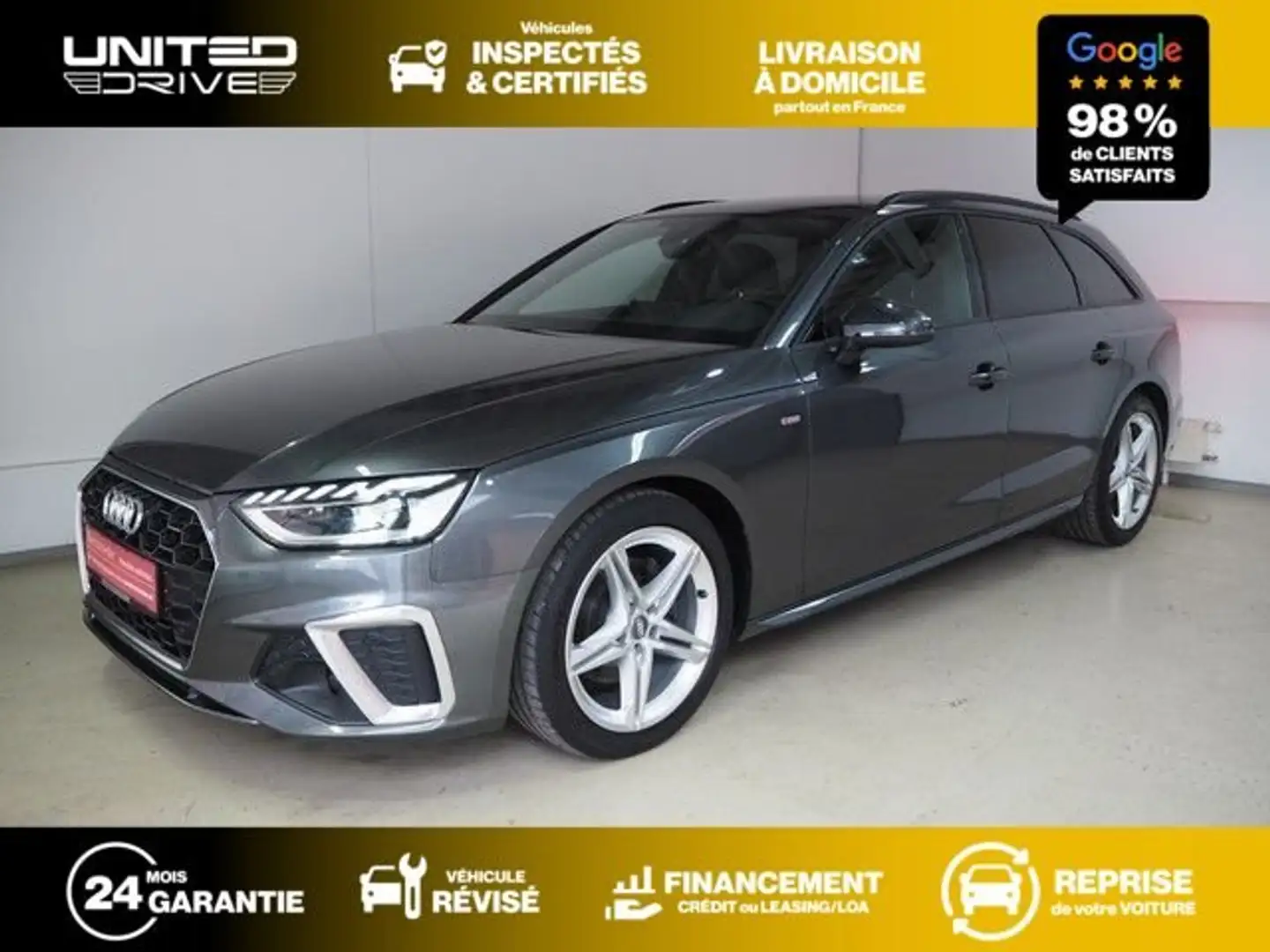 Audi A4 Avant 35 TDI 163 S tronic 7 S line Grau - 1