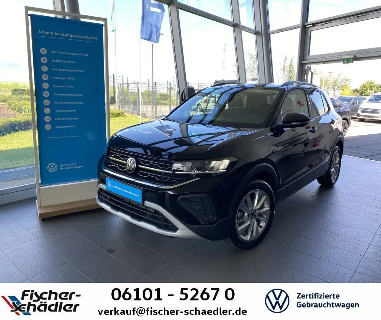 Volkswagen T-Cross Life 1.0TSI*DSG*IQLight*RearView*Keyless Schwarz - 1