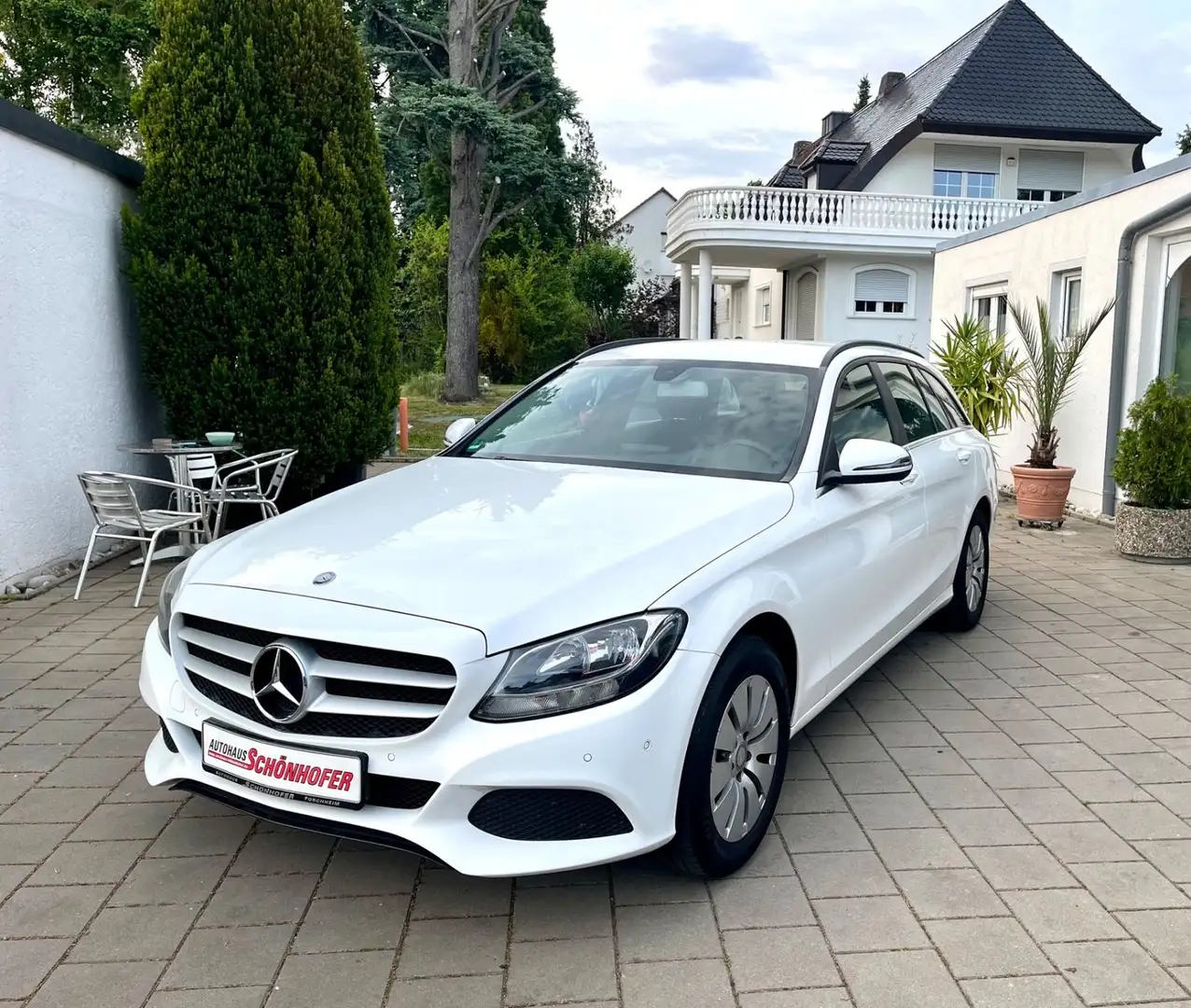 Mercedes-Benz C 220 d T 7-G Aut. Navi PDC unf.-fr. 2.Hd MWST ! Blanc - 1