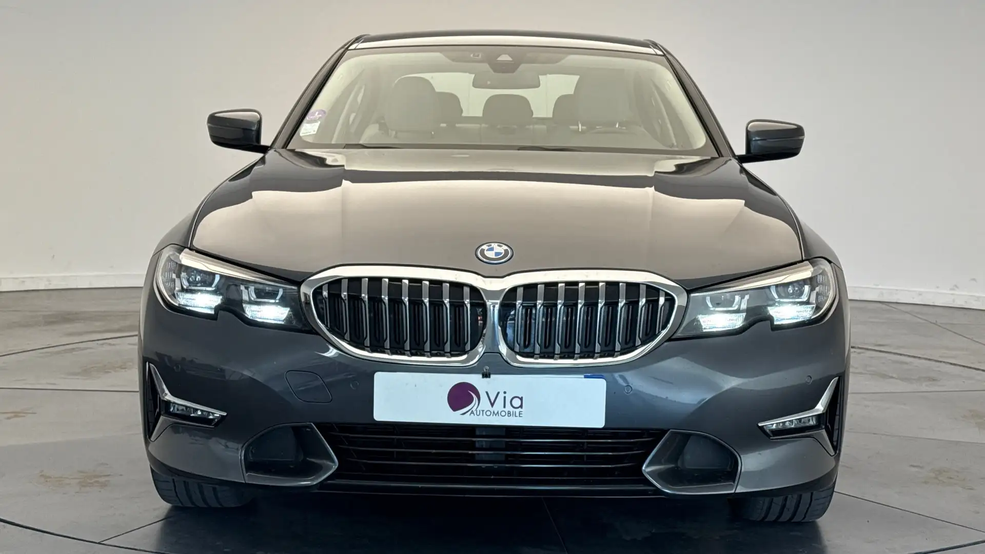 BMW 330 330e 292 ch bva8 luxury Gris - 2