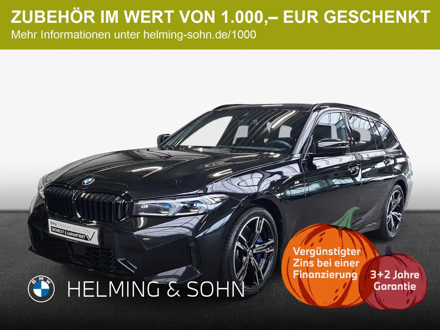 BMW 330 d xDrive Touring M-Sport HK HiFi DAB Pano AHK Head Schwarz - 1
