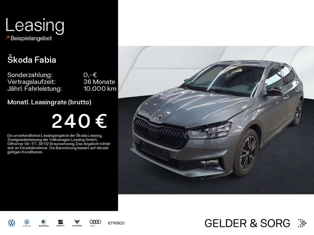 Skoda Fabia 2025 — Monte Carlo 1.0 TSI RFK*LED*Navi*GRA*Virt.