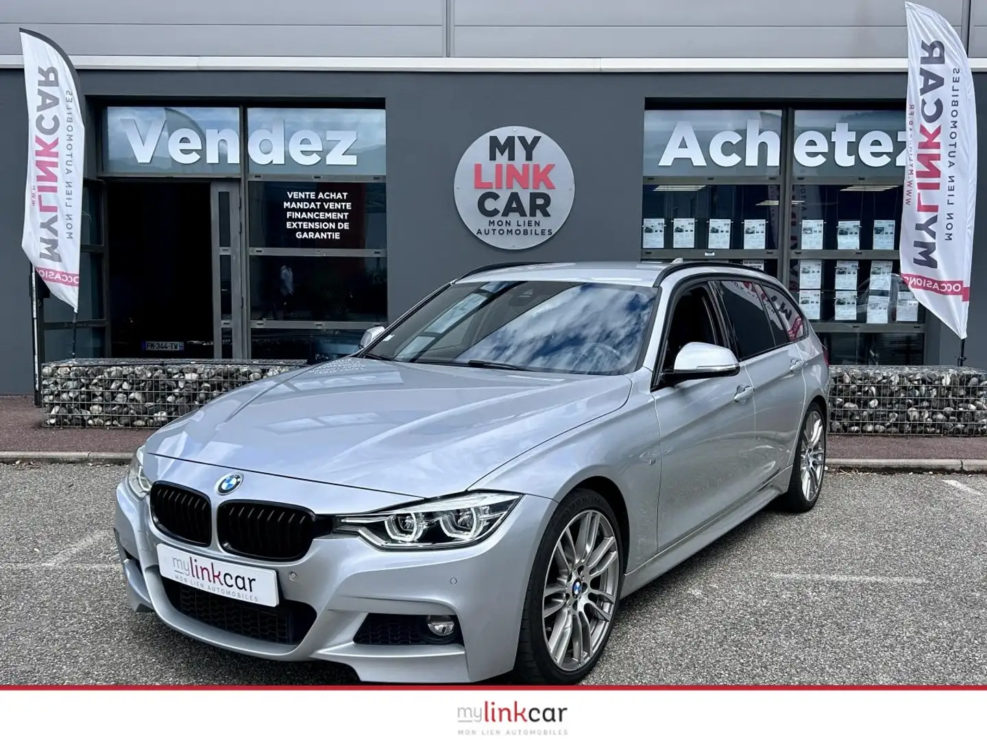 BMW 318 318d 150 M Sport BVA 8 F31 LCI Phase 2 Gris - 1