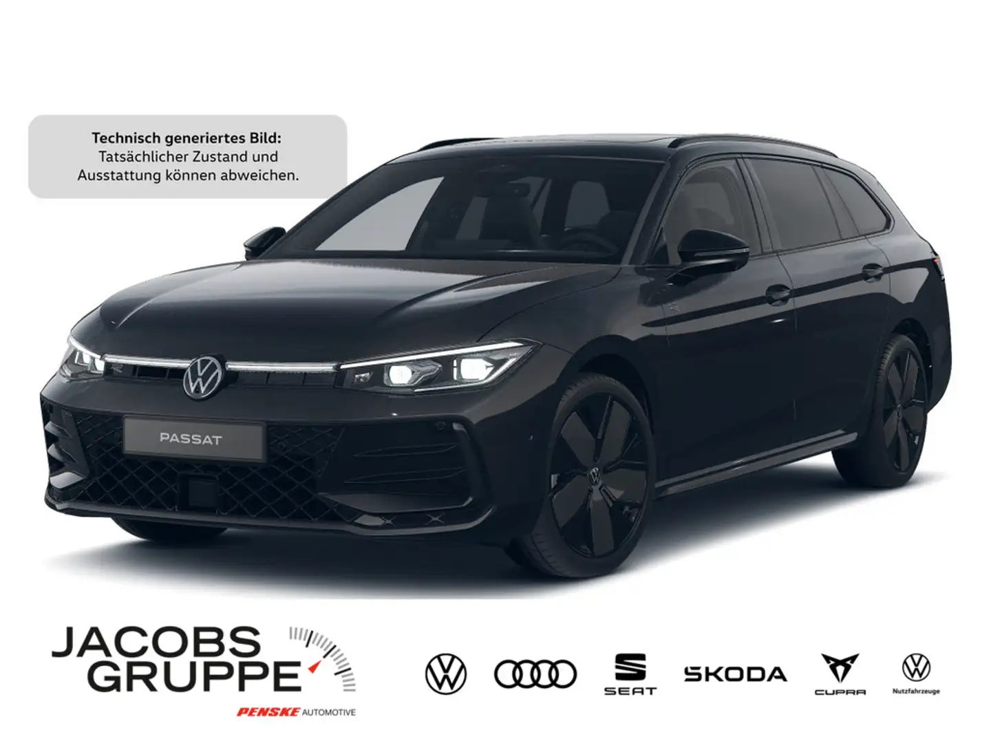 Volkswagen Passat Variant 2.0 TDI 4M R-Line "Black Style" Schwarz - 1