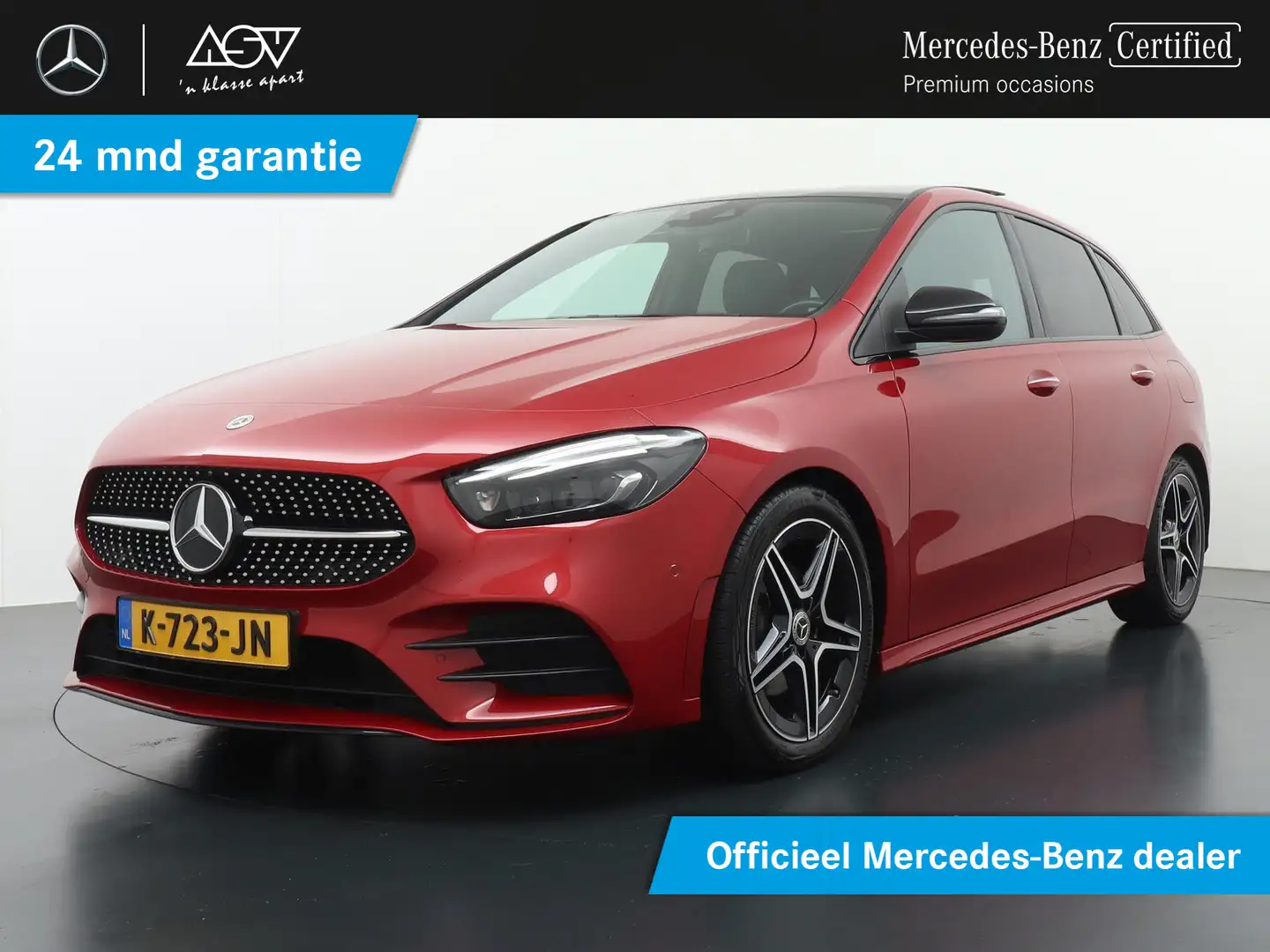 Mercedes-Benz B 180 AMG Business Solution | Panorama - Schuifdak | Mem Rood - 1