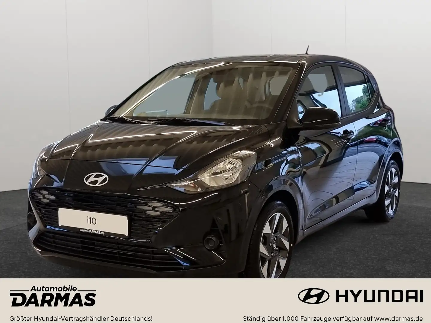 Hyundai i10 i10 NEUES Modell MY25 1.0 Trend Klimaaut. Navi Schwarz - 1