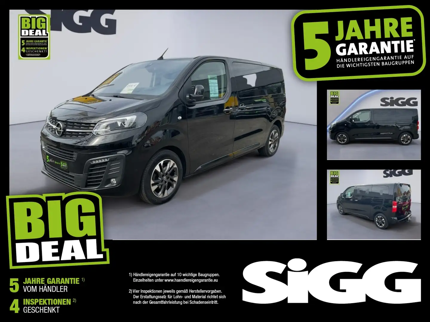 Opel Zafira Life Leder Navi 8 Sitzer FLA ACC HUD Noir - 1