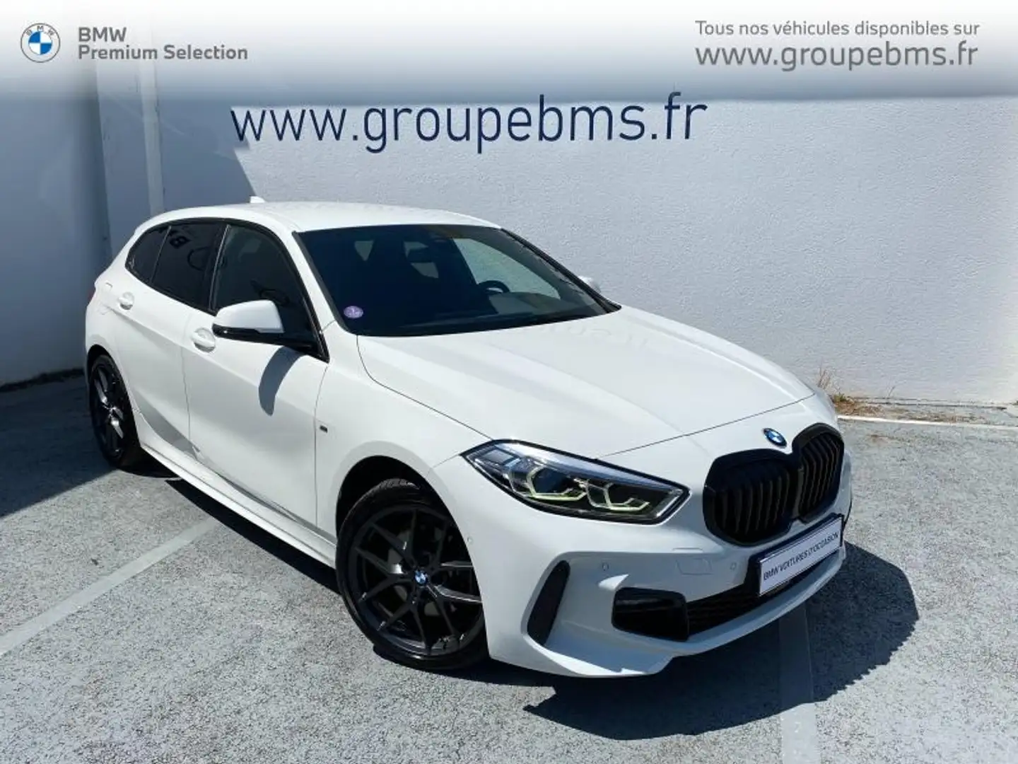 BMW 116 116iA 109ch M Sport DKG7 Blanc - 1