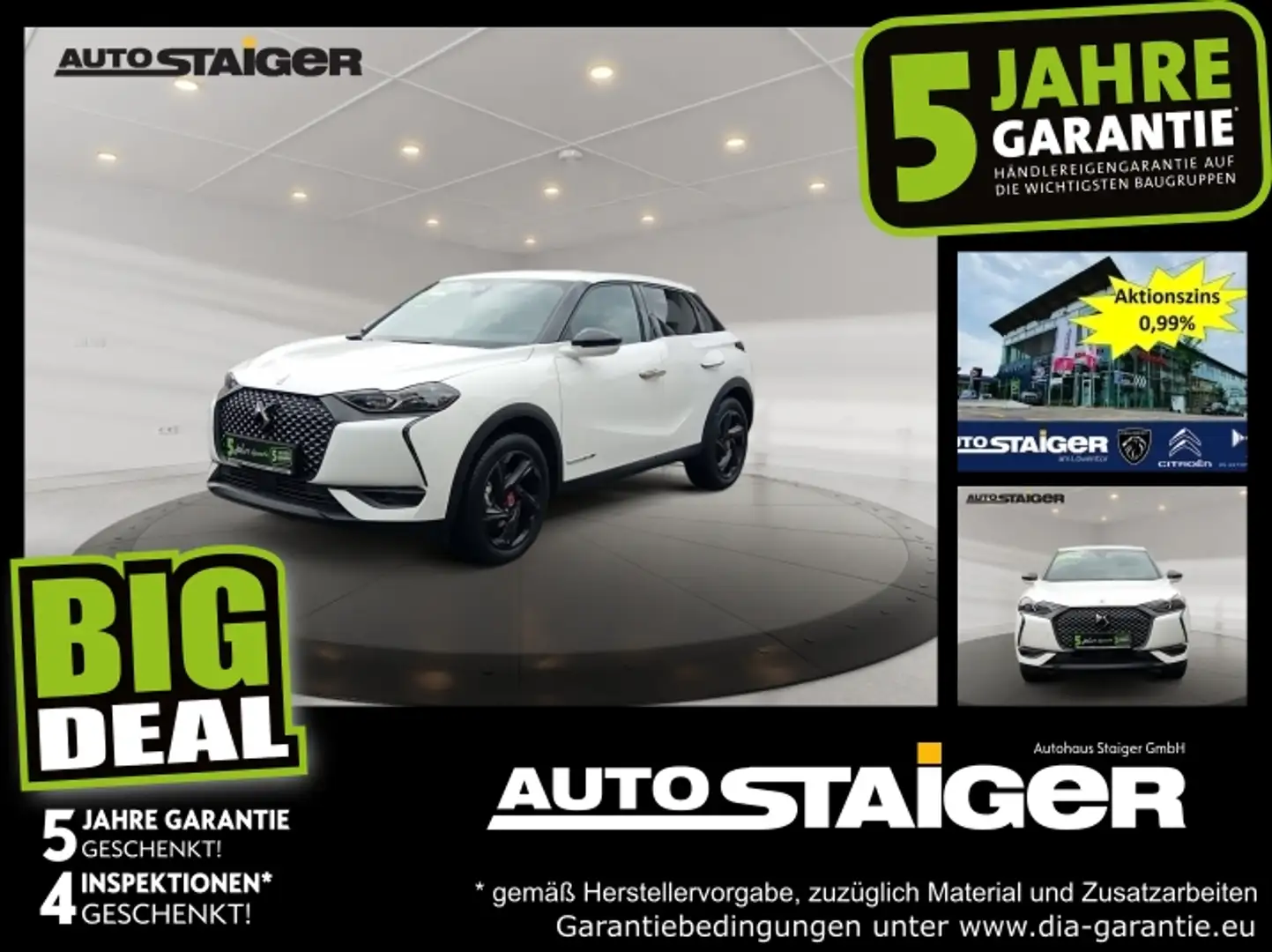 DS Automobiles DS 3 Crossback DS3 Crossback E-Tense Performance Line + Weiß - 1