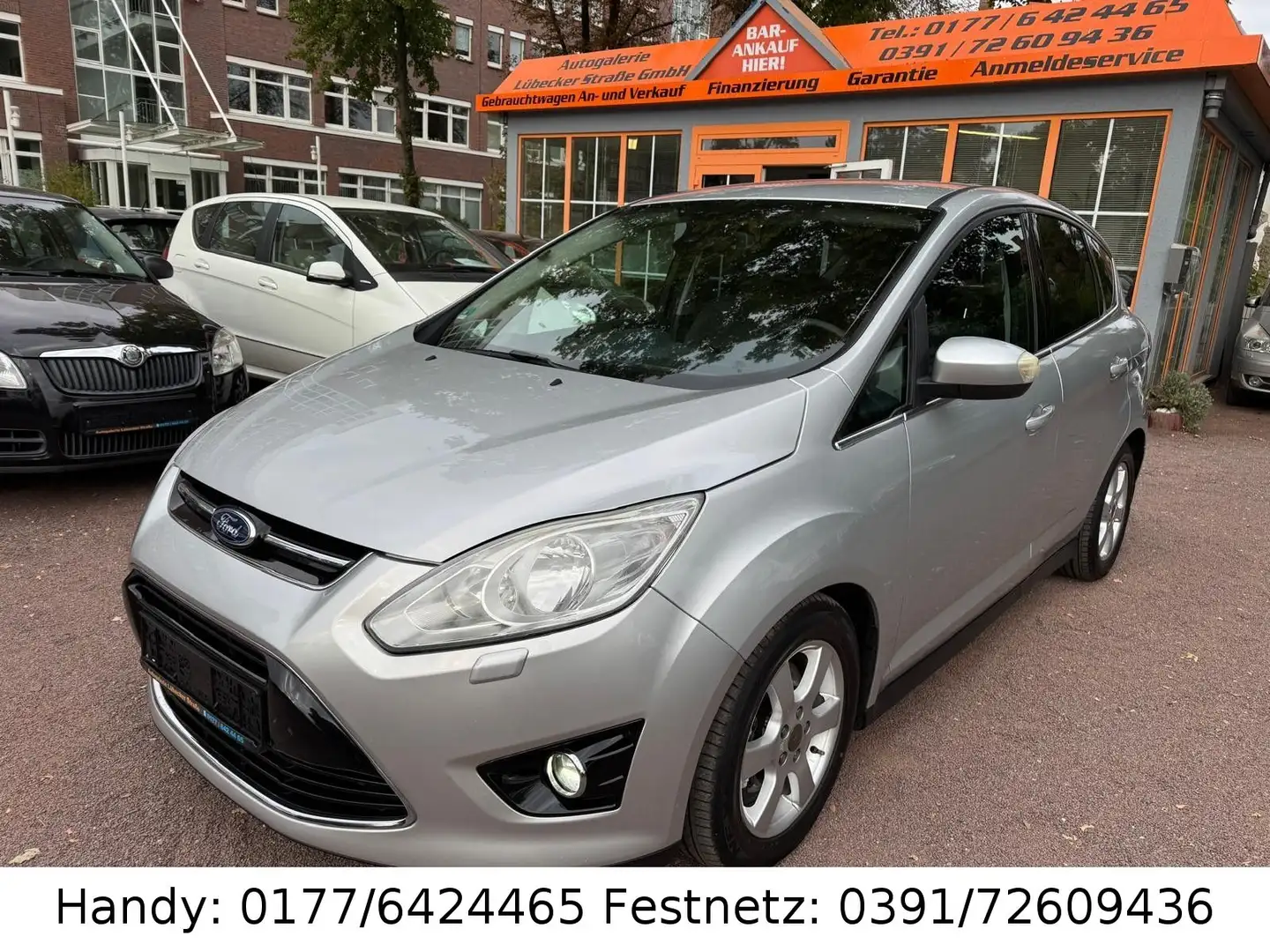 Ford C-Max 1,6 1.HAND/KLIMA/SHZ/4xel.FH/ALU Silber - 1