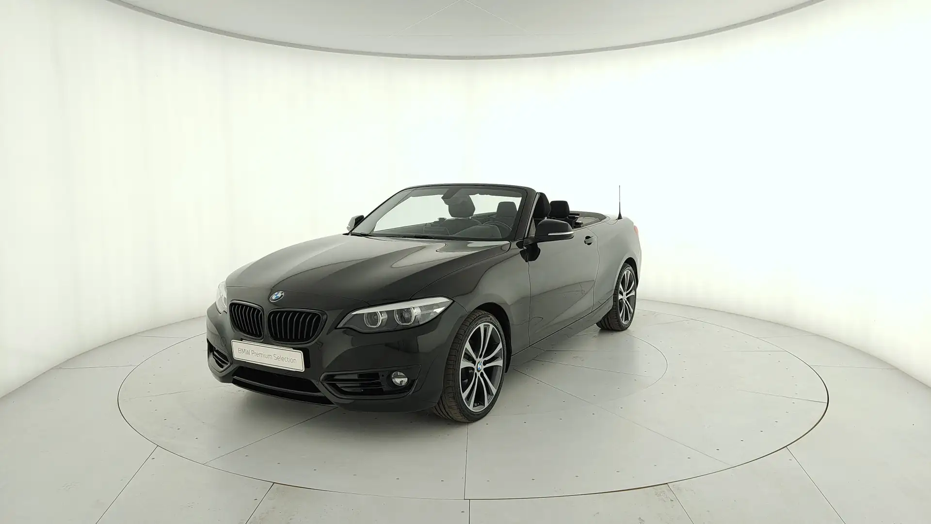 BMW 218 i Cabrio Advantage auto my19 Noir - 1