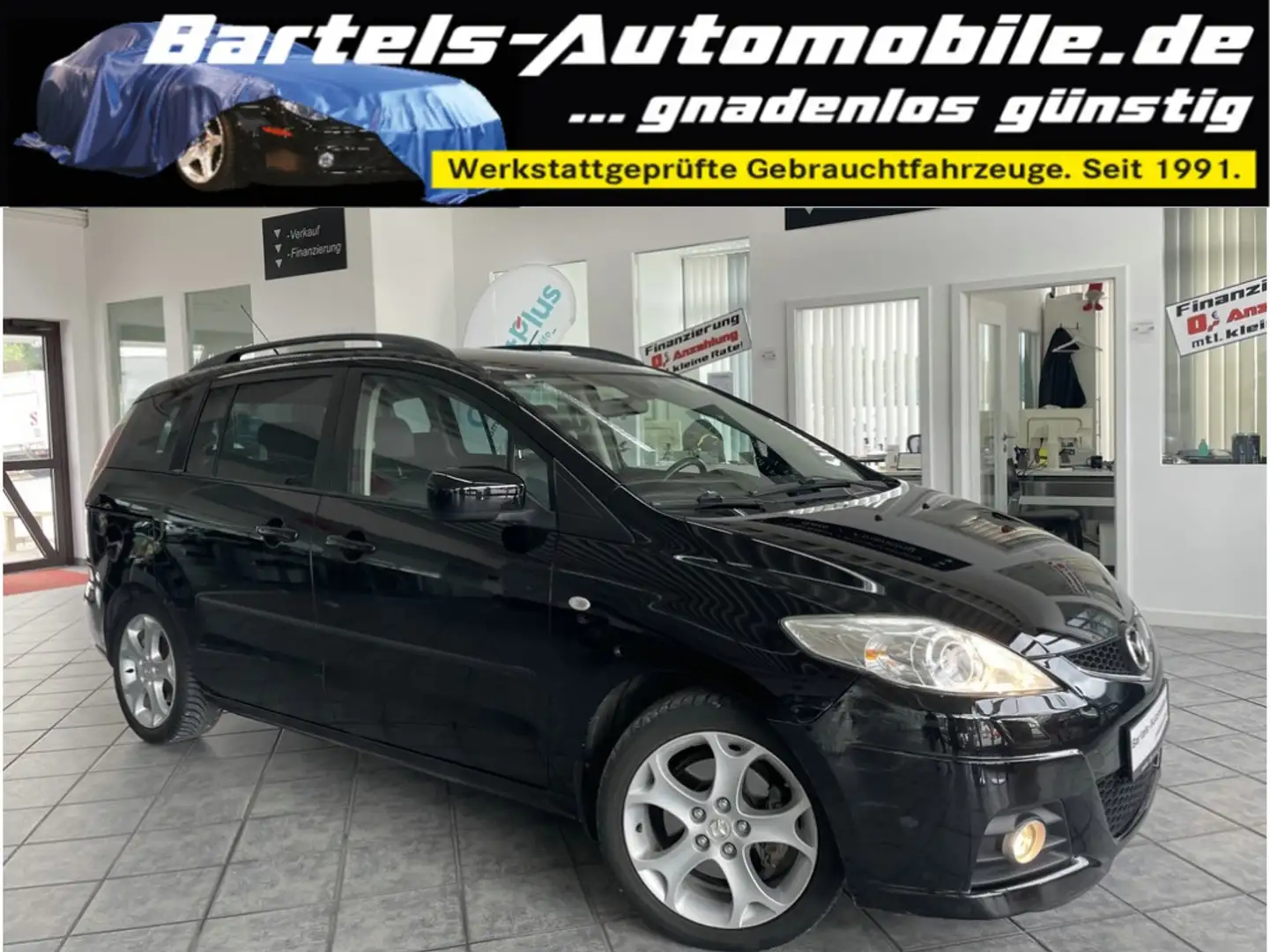 Mazda 5 2.0 Top, 7-Sitzer, Leder, AHK, Automatik Schwarz - 1