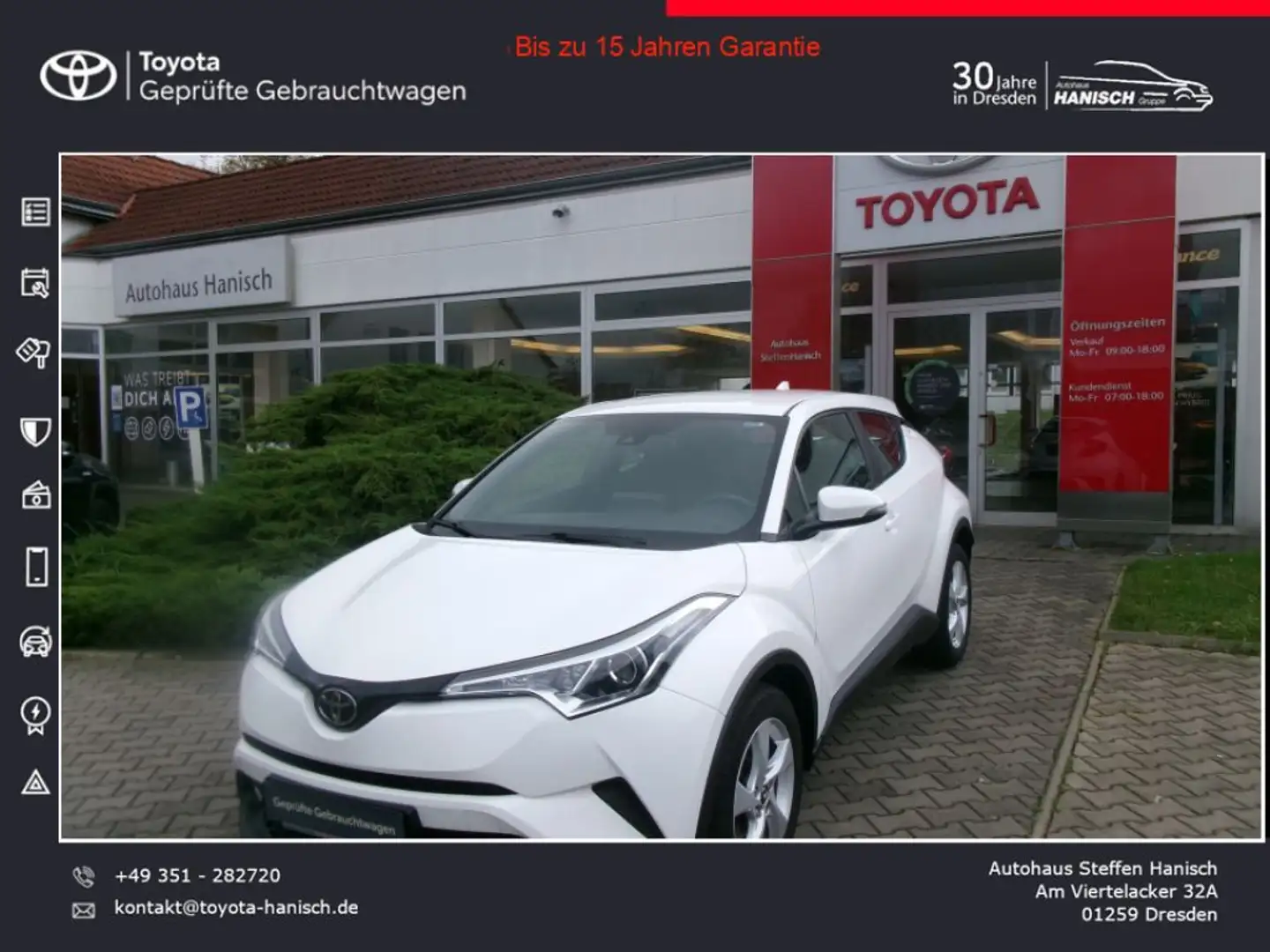 Toyota C-HR 1.2 Turbo Flow Blanc - 1