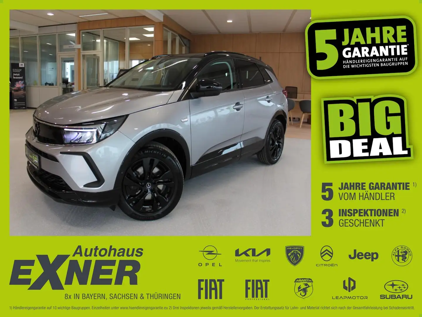 Opel Grandland 1.6 Turbo Hybrid GS LINE LED+Navi+SHZ Gris - 1