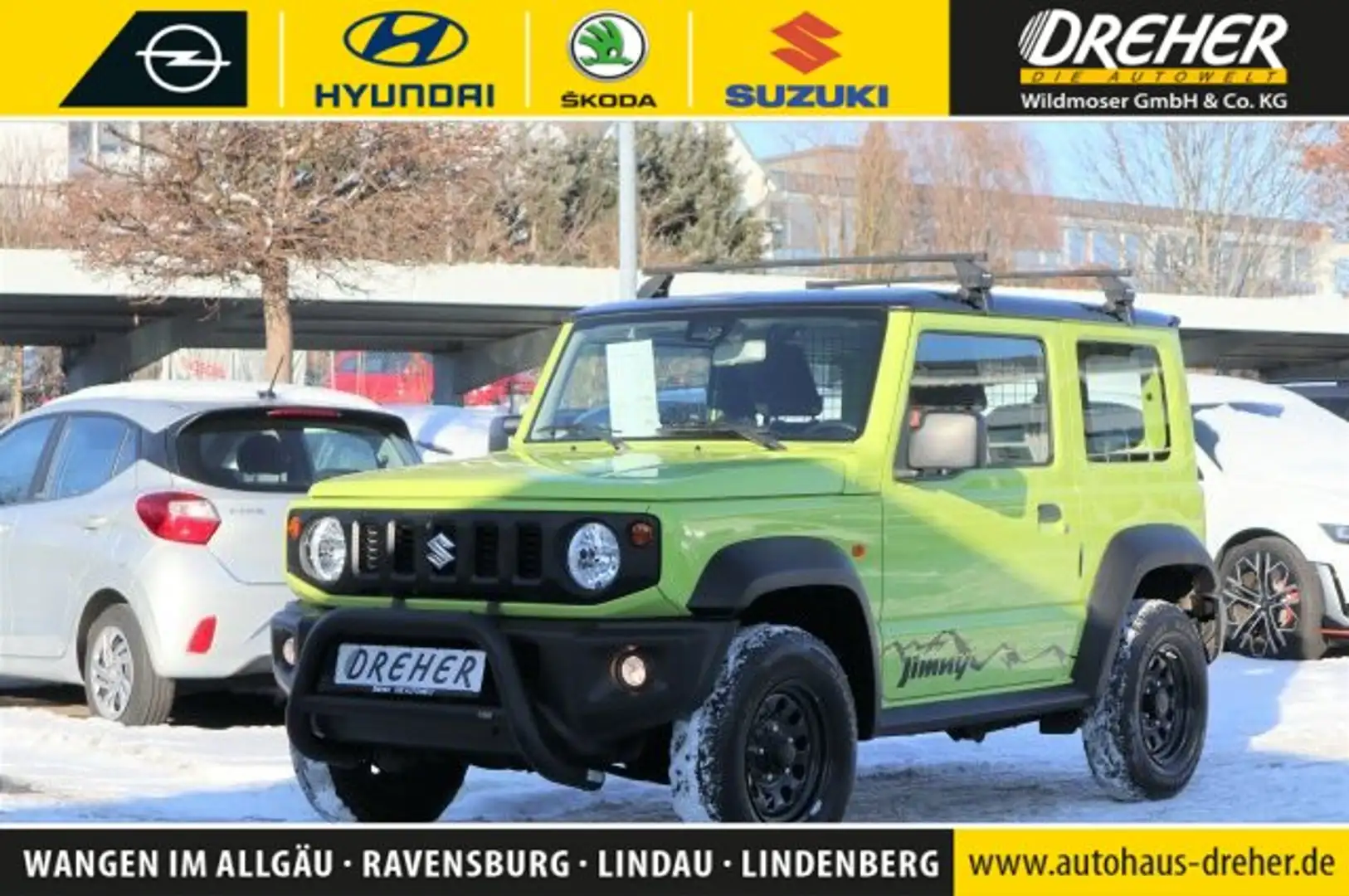Suzuki Jimny Jimny 1,5 Comfort 4x4 Klima/eFH./Kamera/AHK NSW Grün - 1