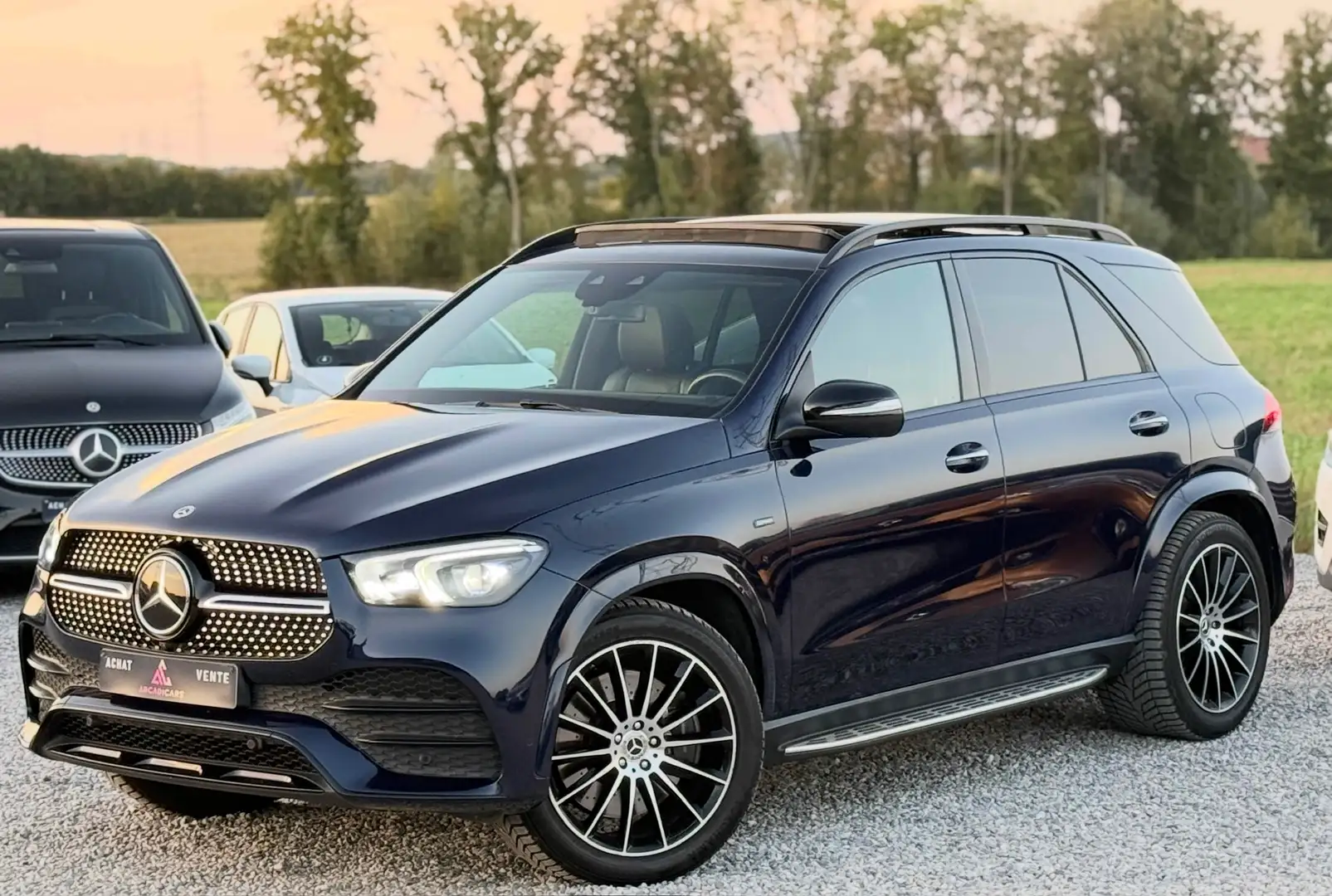Mercedes-Benz GLE 350 de 4-Matic AMG PHEV - PANO - BURMESTER - FULL Blauw - 1