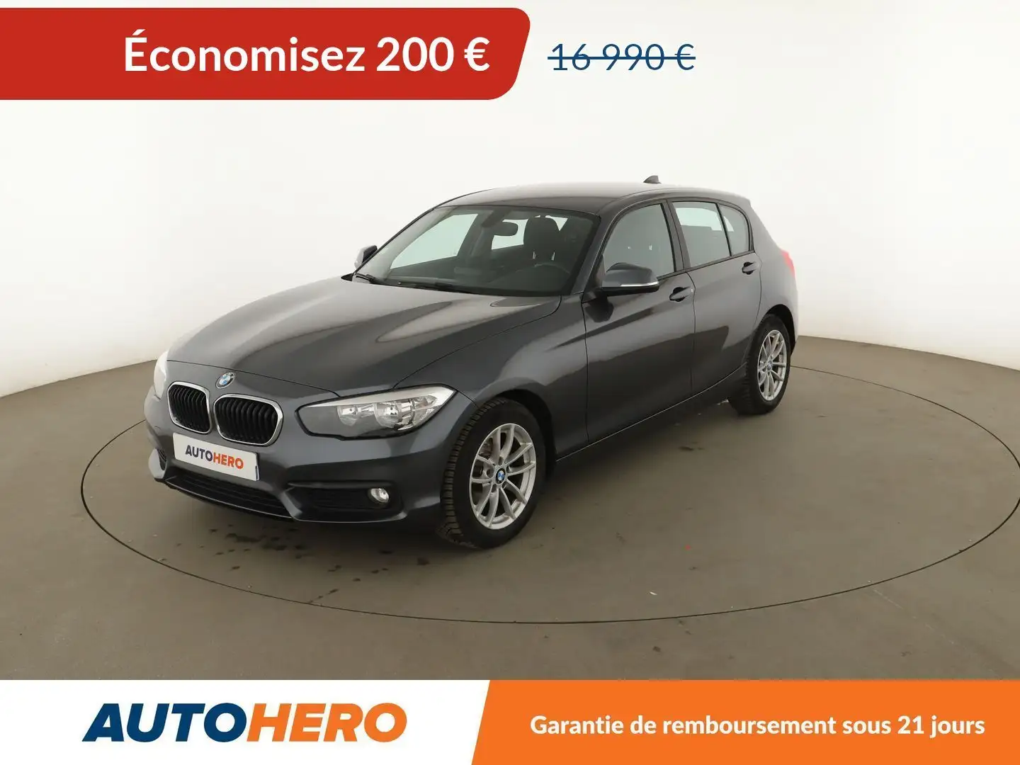 BMW 118 118i Lounge BVA8 Gris - 1