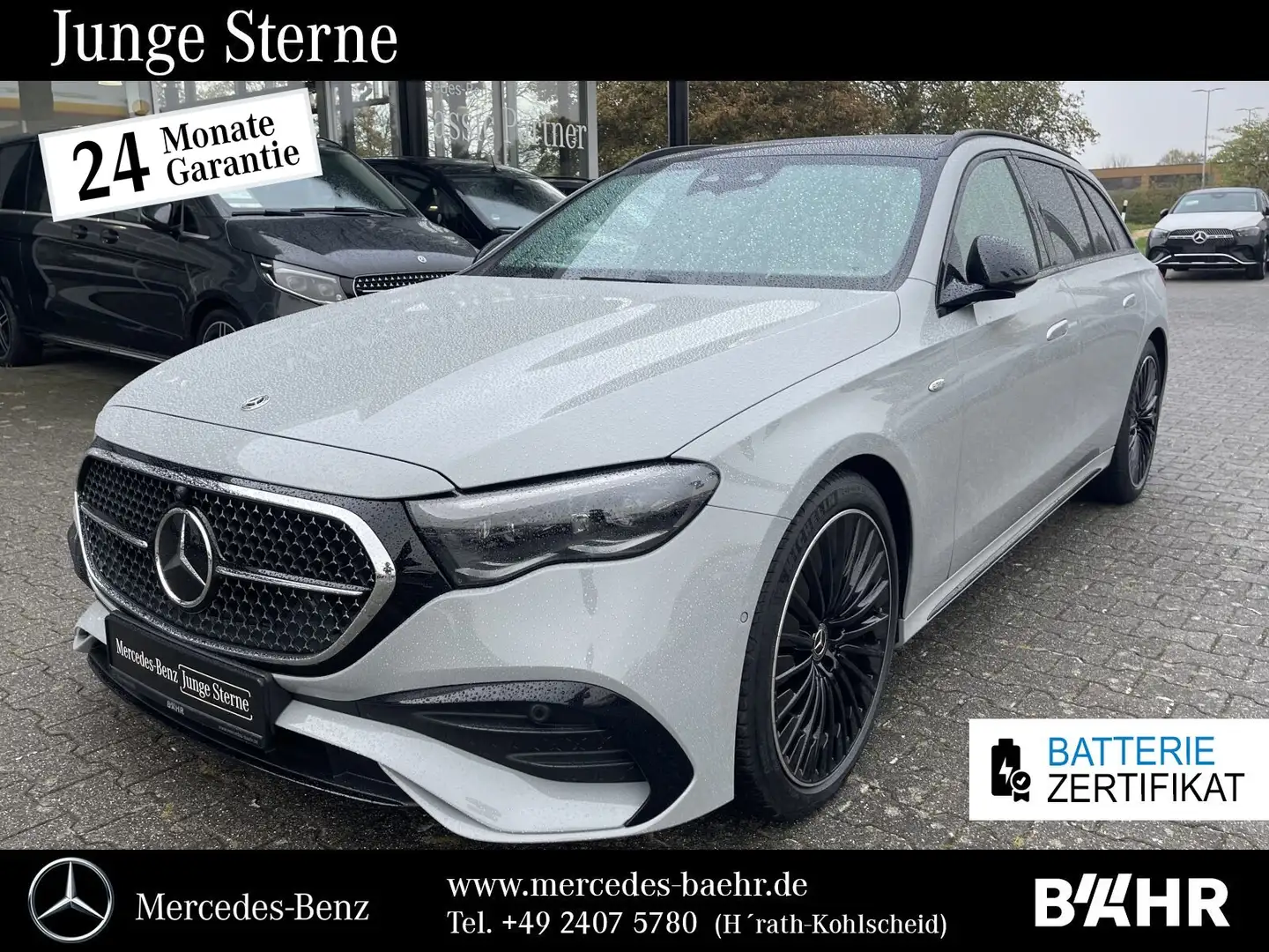 Mercedes-Benz E 300 E 300 de 4M T AMG+Night/Pano/AHK/360/Burmester4D Grau - 1