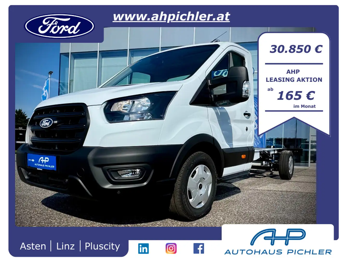 Ford Transit Transit Fahrgestell  Trend 350L4 2,0 EcoBlue 16... Weiß - 1