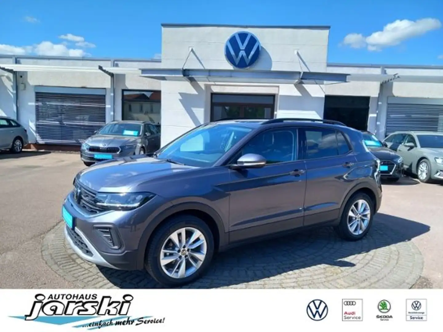 Volkswagen T-Cross 1.0 TSI Life,DSG,AHK,RearView,IQ.Drive Grau - 1
