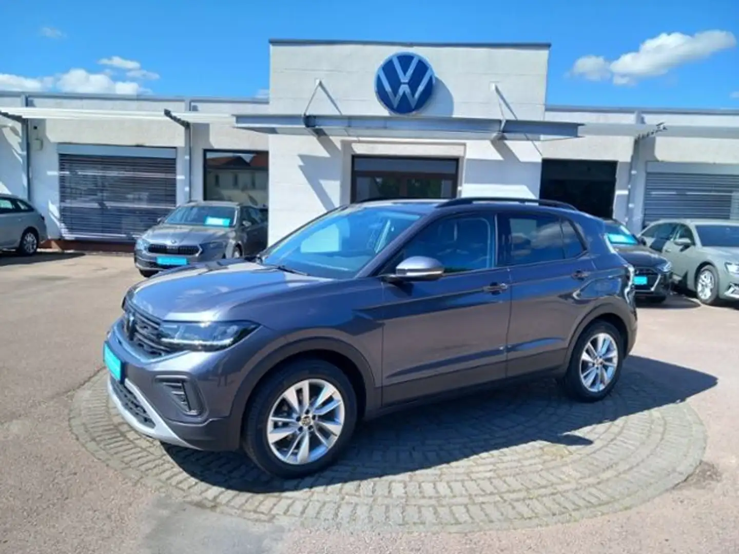 Volkswagen T-Cross 1.0 TSI Life,DSG,AHK,RearView,IQ.Drive Grau - 2
